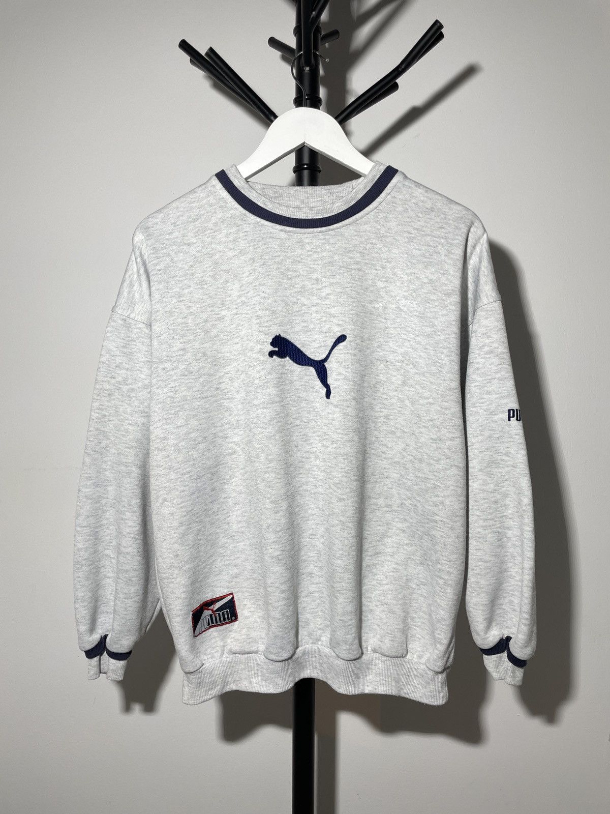 Puma × Vintage Vintage 90s Puma Big Embroidered Logo Baggy Y2K Sweatshirt Size US XS / EU 42 / 0 - 1 Thumbnail