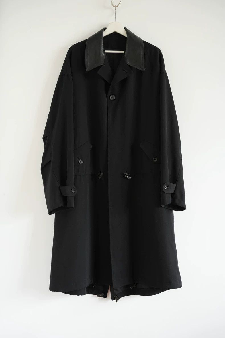 Yohji Yamamoto Yohji Yamamoto 96aw leather collar and horn button coat 250 Size US M / EU 48-50 / 2 - 1 Thumbnail