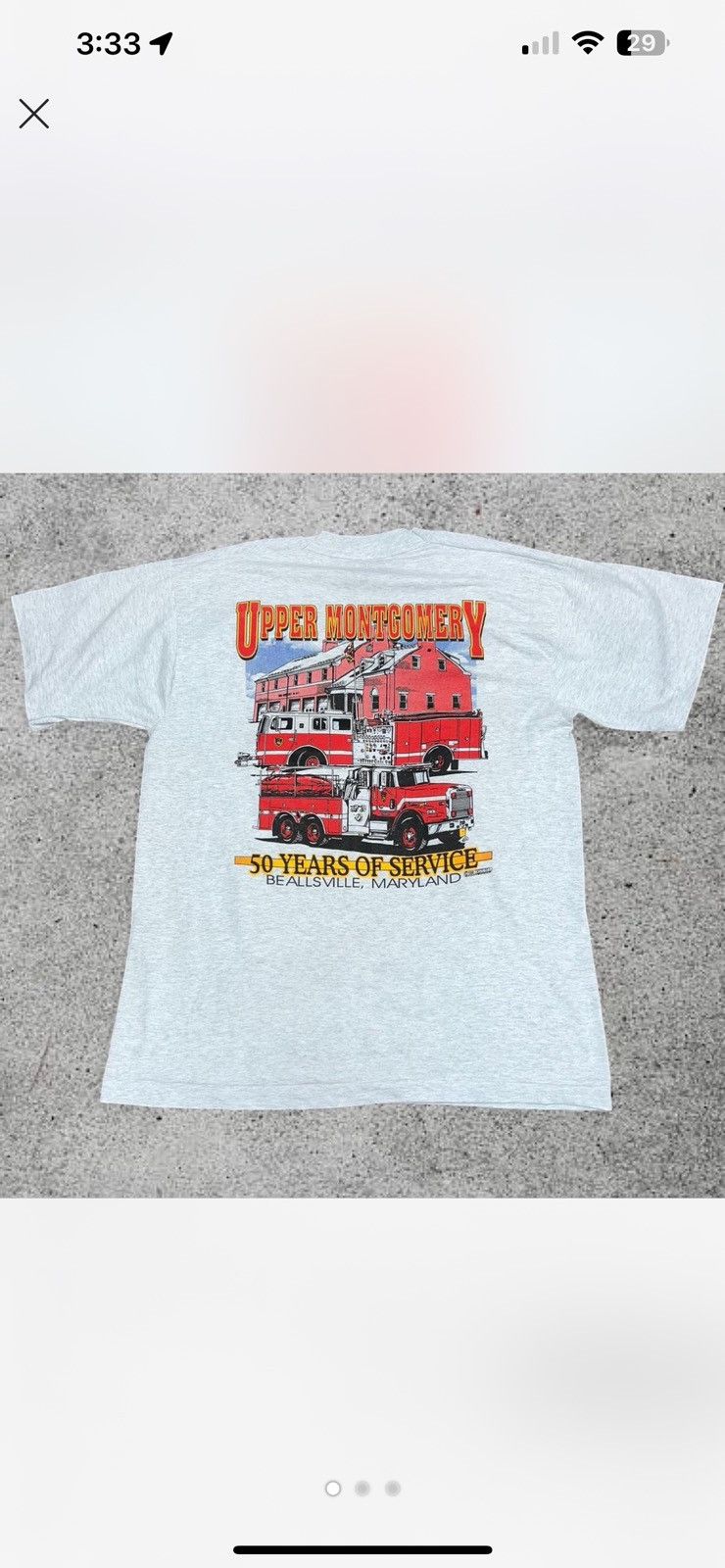 Other Vintage Fire Department Tee Size US L / EU 52-54 / 3 - 1 Thumbnail