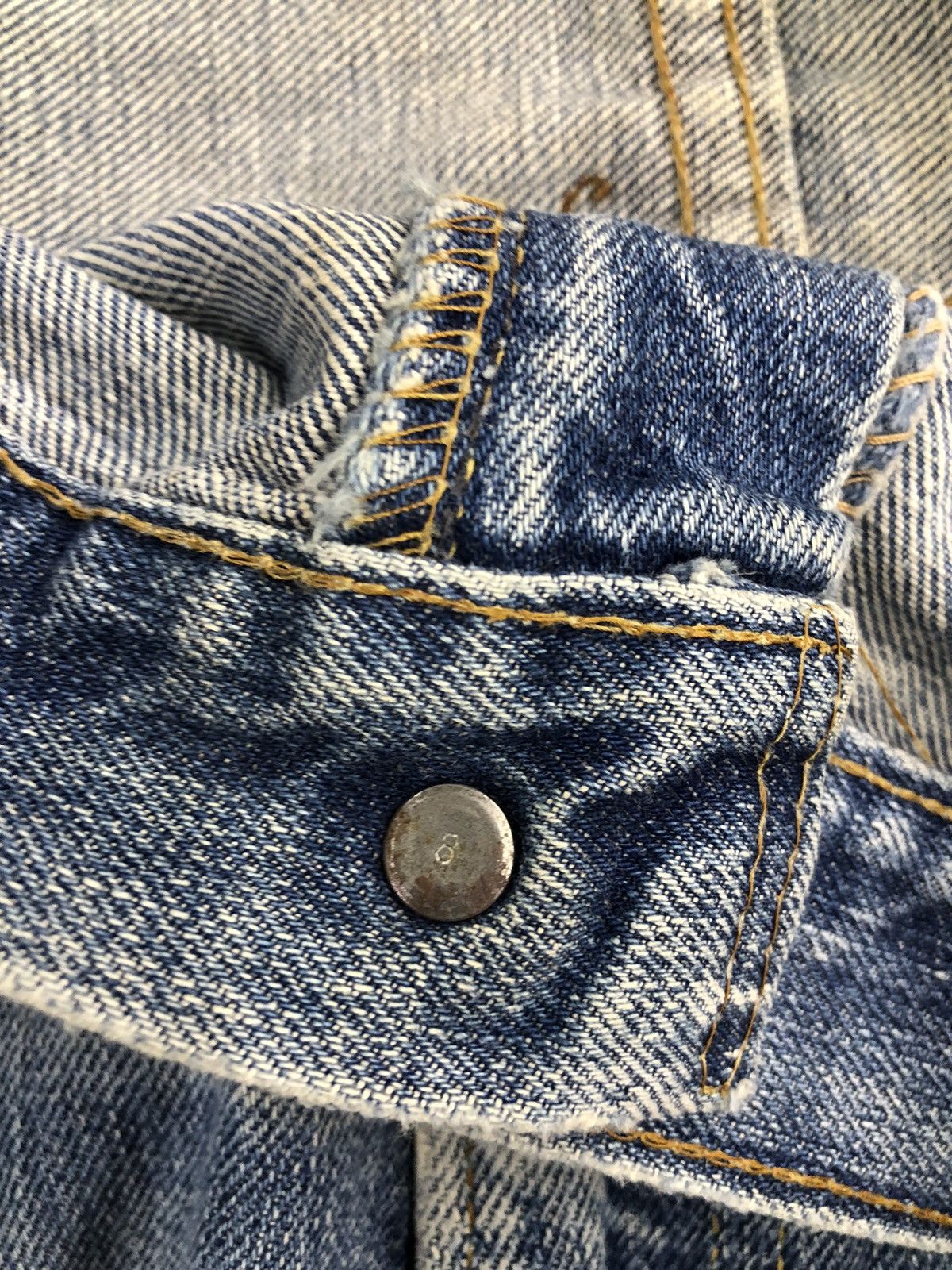 Levi's × Levi's Vintage Clothing P776 RARE VTG LEVI'S TALON BUTTON NOM 8 RIPPED JEANS Size US 42 / EU 58 - 13 Thumbnail