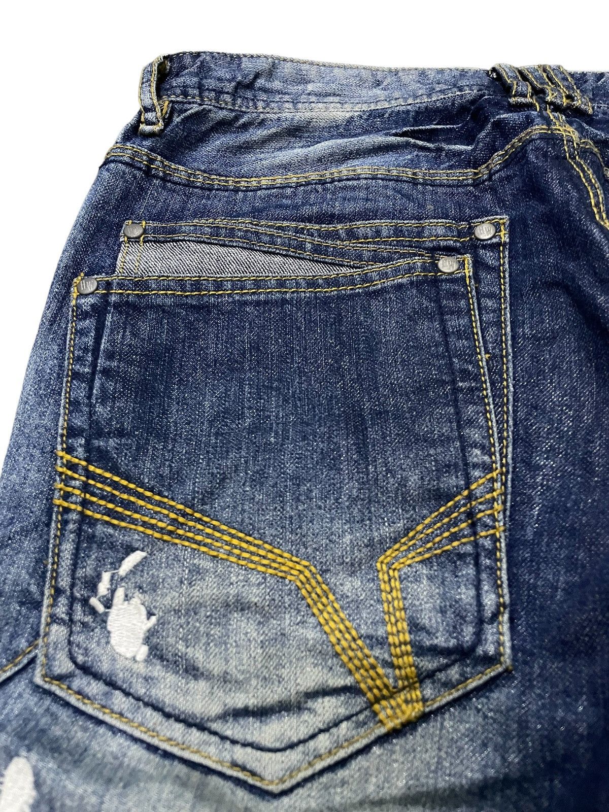 HIDEAWAYS × Hysteric Glamour Hideaway Nicole Muddy Wash Heavy Whiskers Flared Jeans Size US 30 / EU 46 - 16 Thumbnail
