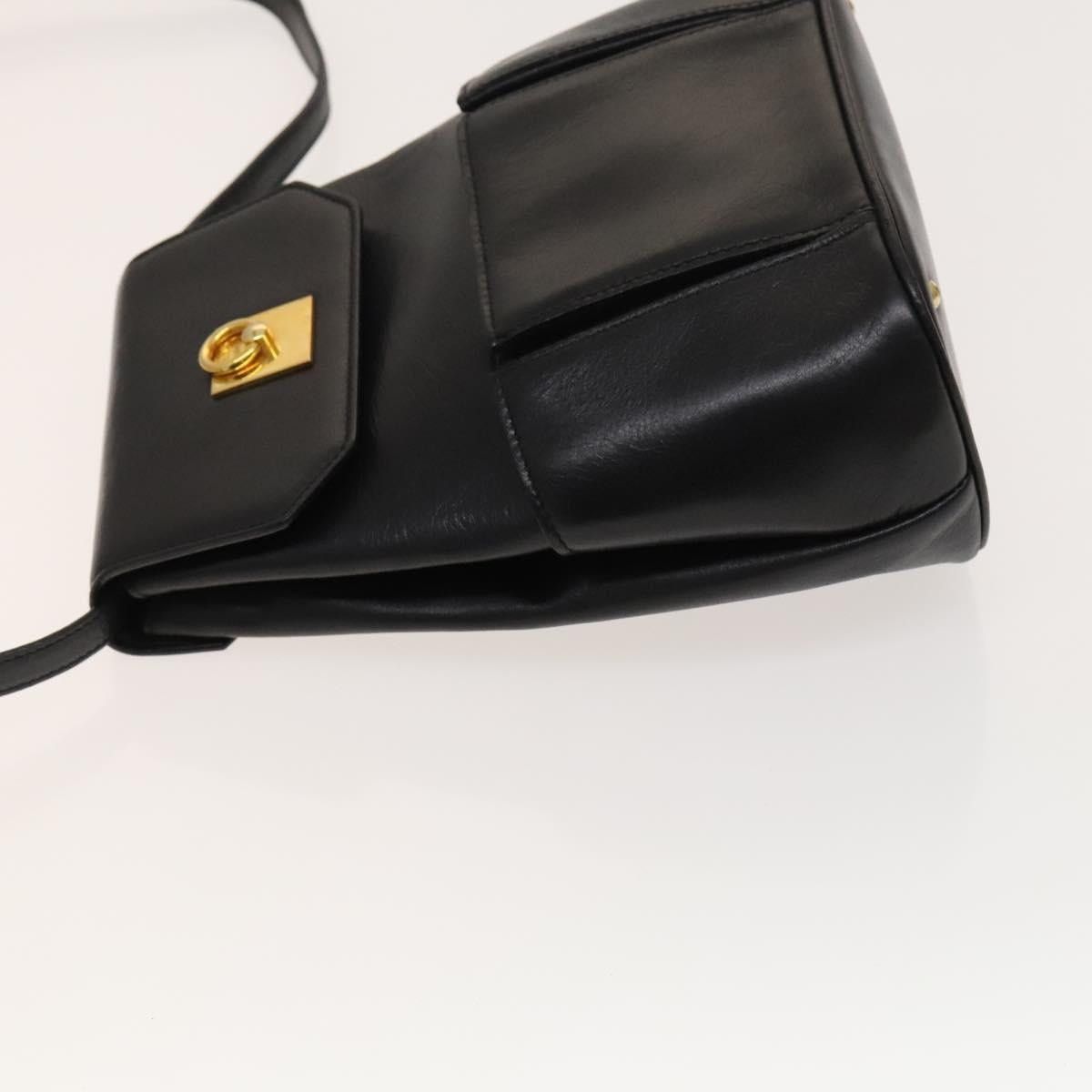 Celine CELINE Shoulder Bag Leather Black Gold Size ONE SIZE - 5 Thumbnail
