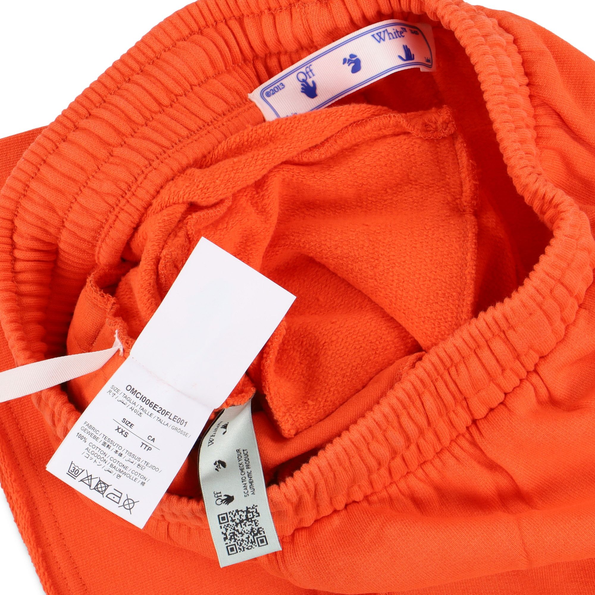 Off-White Orange Sprayed Stencil Arrows Logo Sweatshorts Size US 26 / EU 42 - 6 Thumbnail
