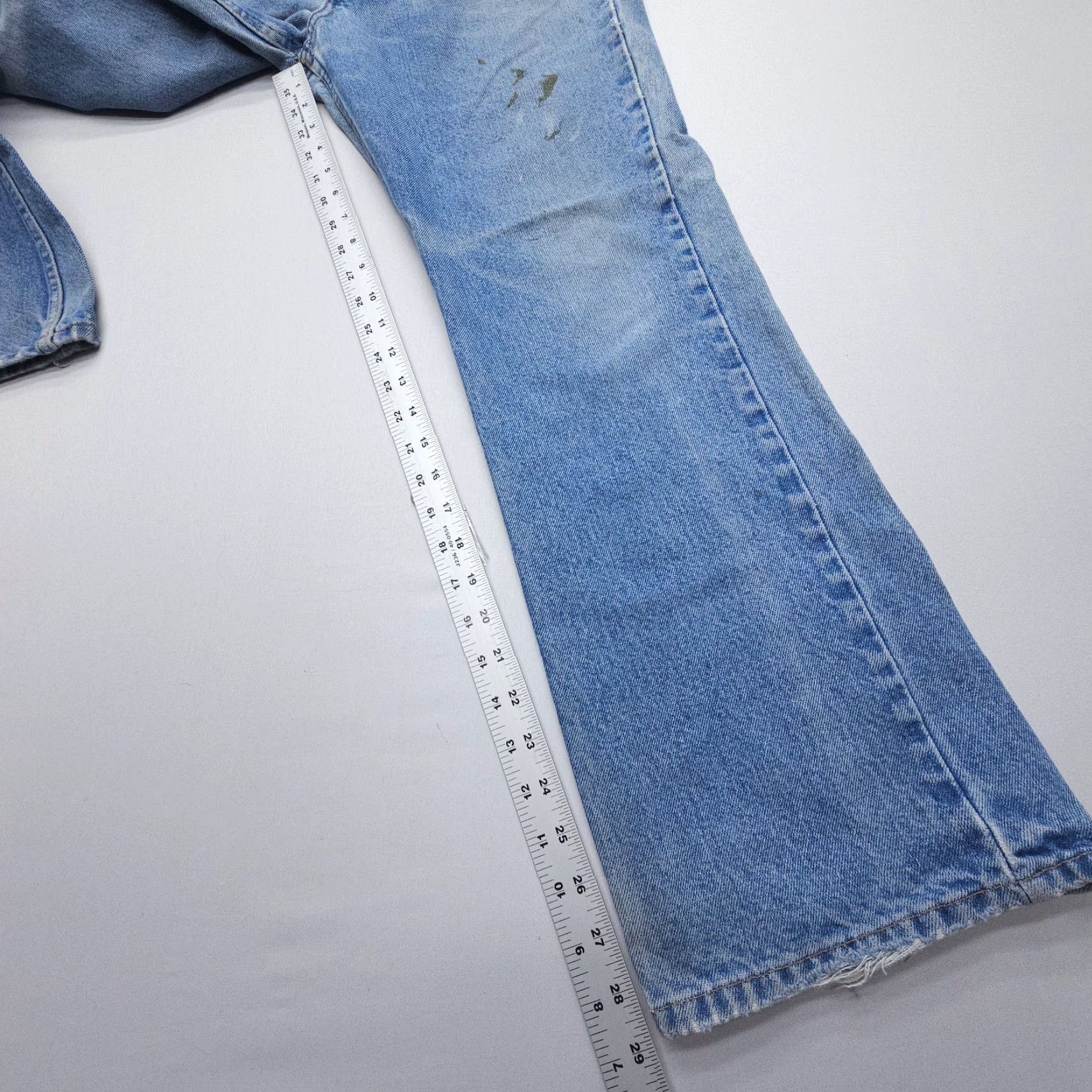 JCPenney VTG JCPenney Plain Pockets Jeans Mens 31 x 29 Bootcut 5-Pocket Denim Blue 90s 80s USA Regular Mens Size US 31 - 5 Thumbnail