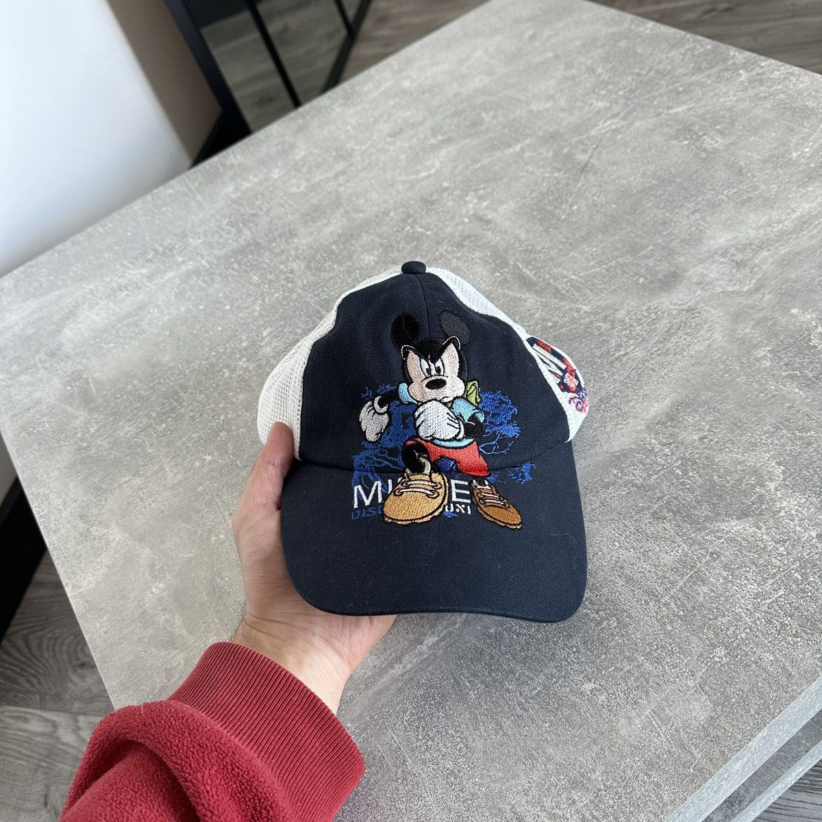 Disney Vintage 90s Disney Mickey Mouse Racer cap cartoon y2k hype Size ONE SIZE - 1 Thumbnail