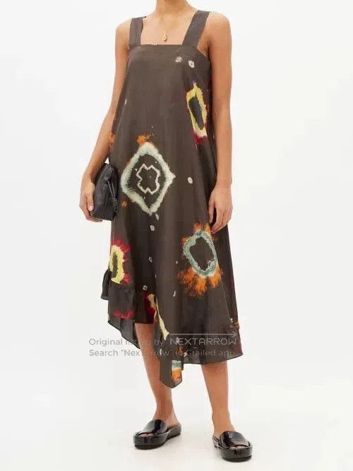 By Walid maggy tie-dye silk midi dress by walid. Size XXS / US 00 / IT 34 - 7 Thumbnail