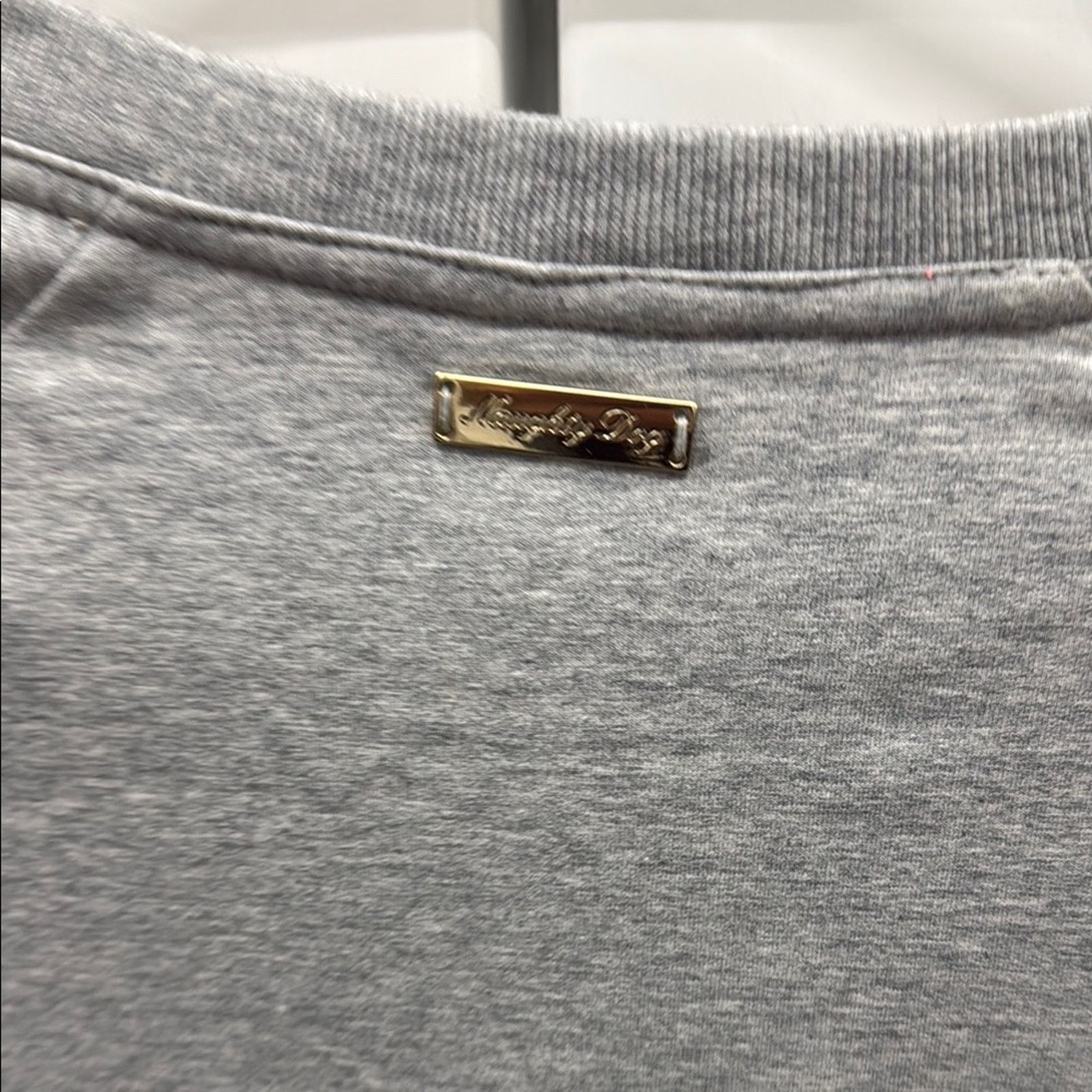 Other NWT Naughty Dog Gray Sweatshirt with Pink Embellishments S Size S / US 4 / IT 40 - 5 Thumbnail
