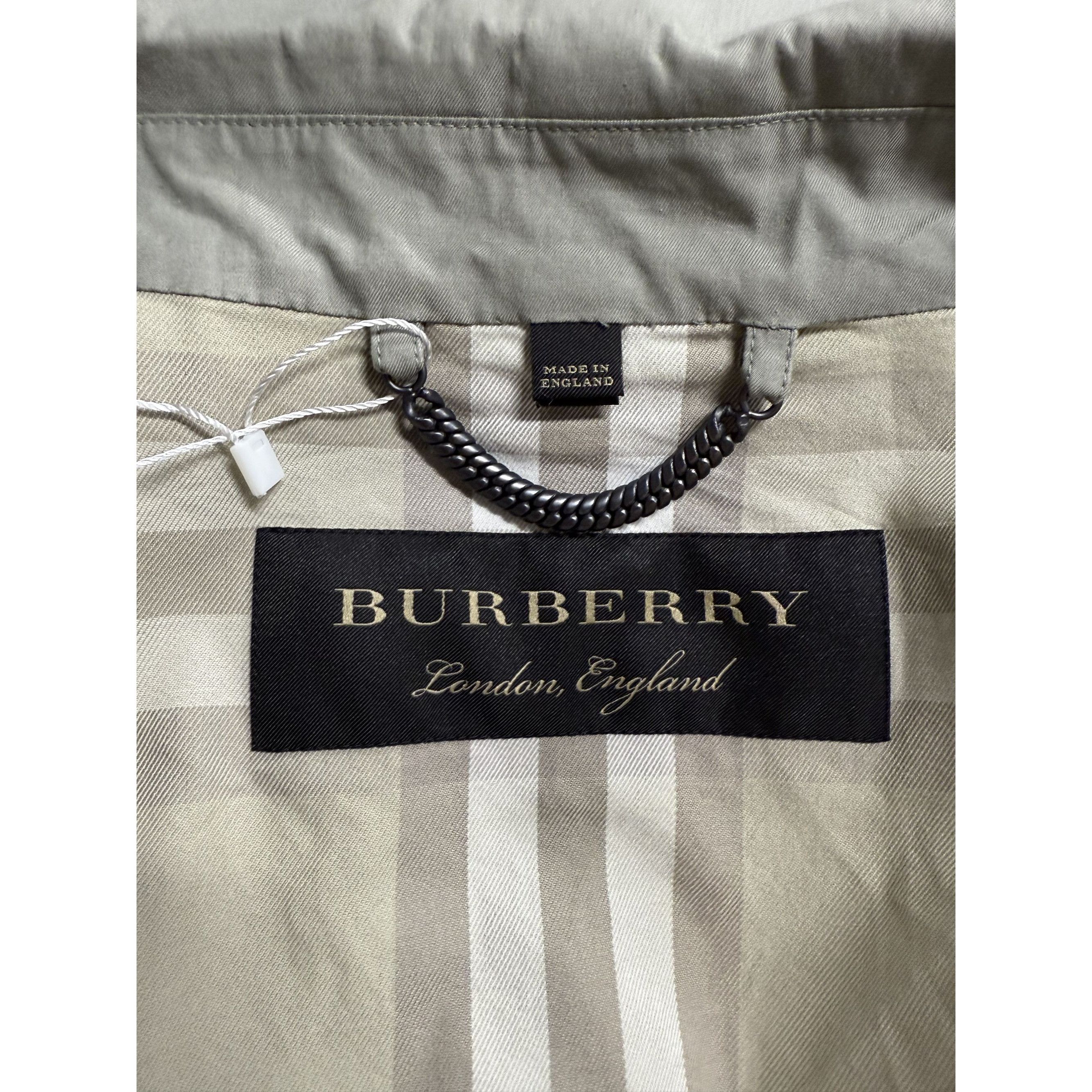Burberry Burberry Beige Cotton Trench Coat With Button Closure & Belt Size US XS / EU 42 / 0 - 6 Thumbnail
