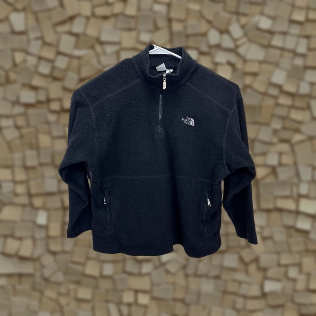 The North Face Vintage The North Face Fleece 1/4 Zip Pullover Sweater Mens XL Black Made in USA Size US XL / EU 56 / 4 - 1 Thumbnail