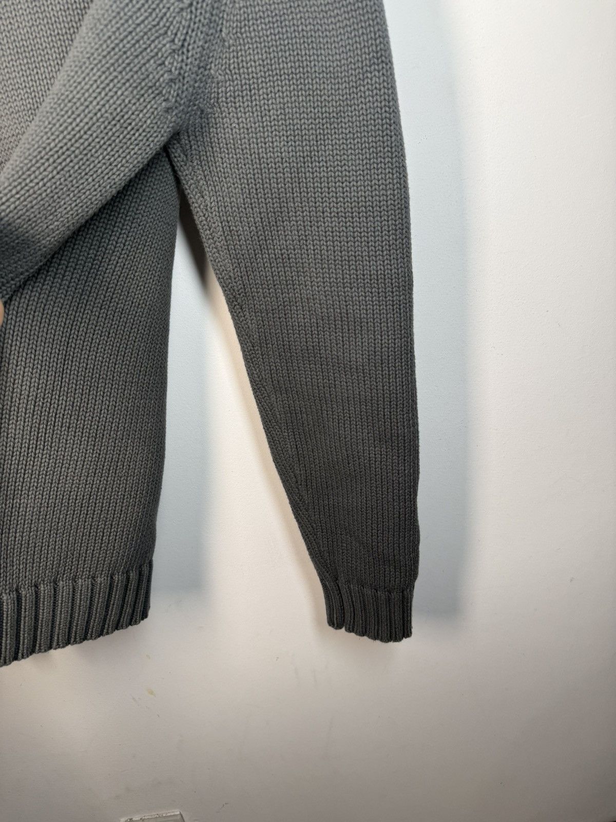 Yves Saint Laurent Heavy YSL Sweater Knit Dark Grey Thick Size US M / EU 48-50 / 2 - 12 Thumbnail