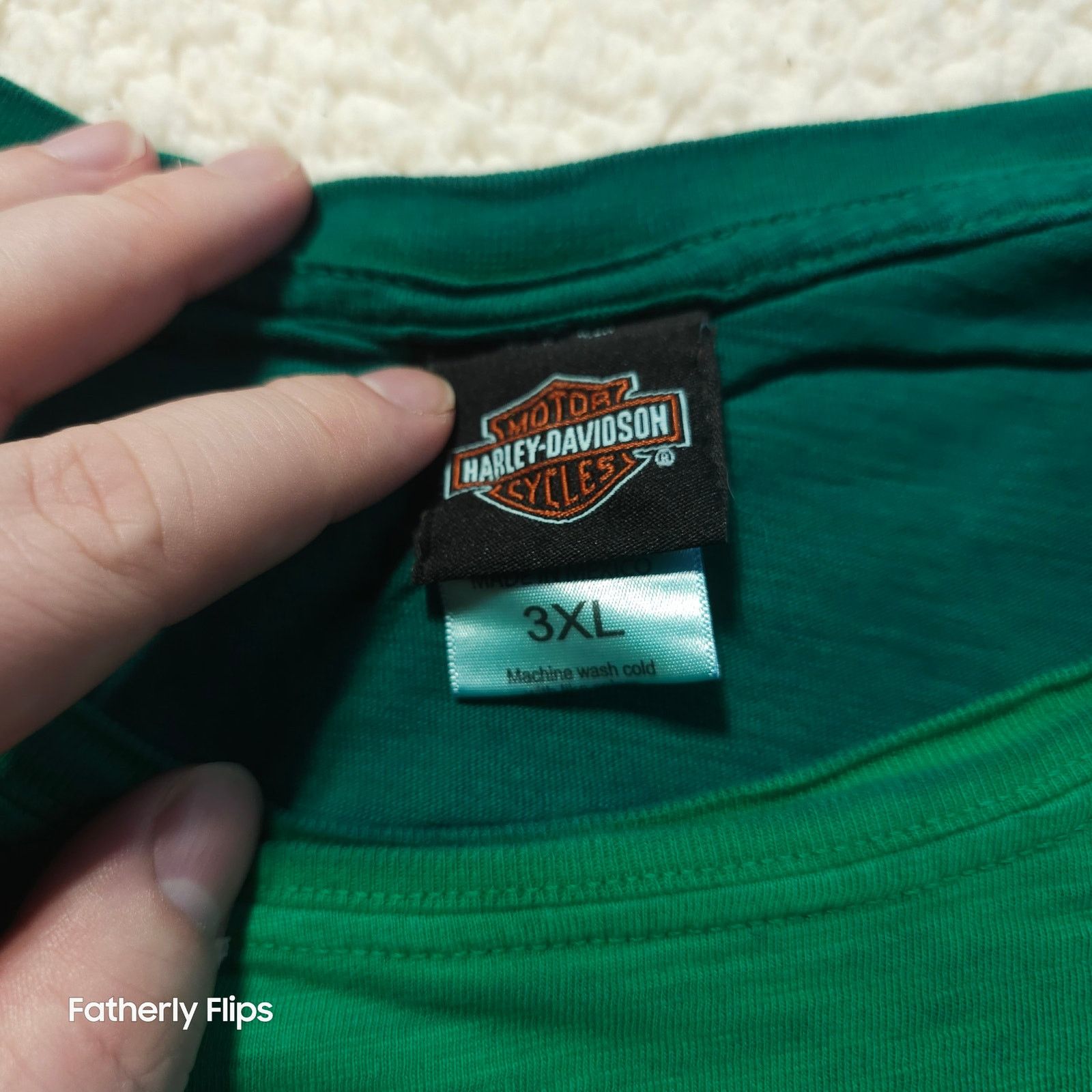 Harley Davidson Harley-Davidson Green Skull Tee 3XL Brandon Florida 2012 Size US XXL / EU 58 / 5 - 4 Thumbnail