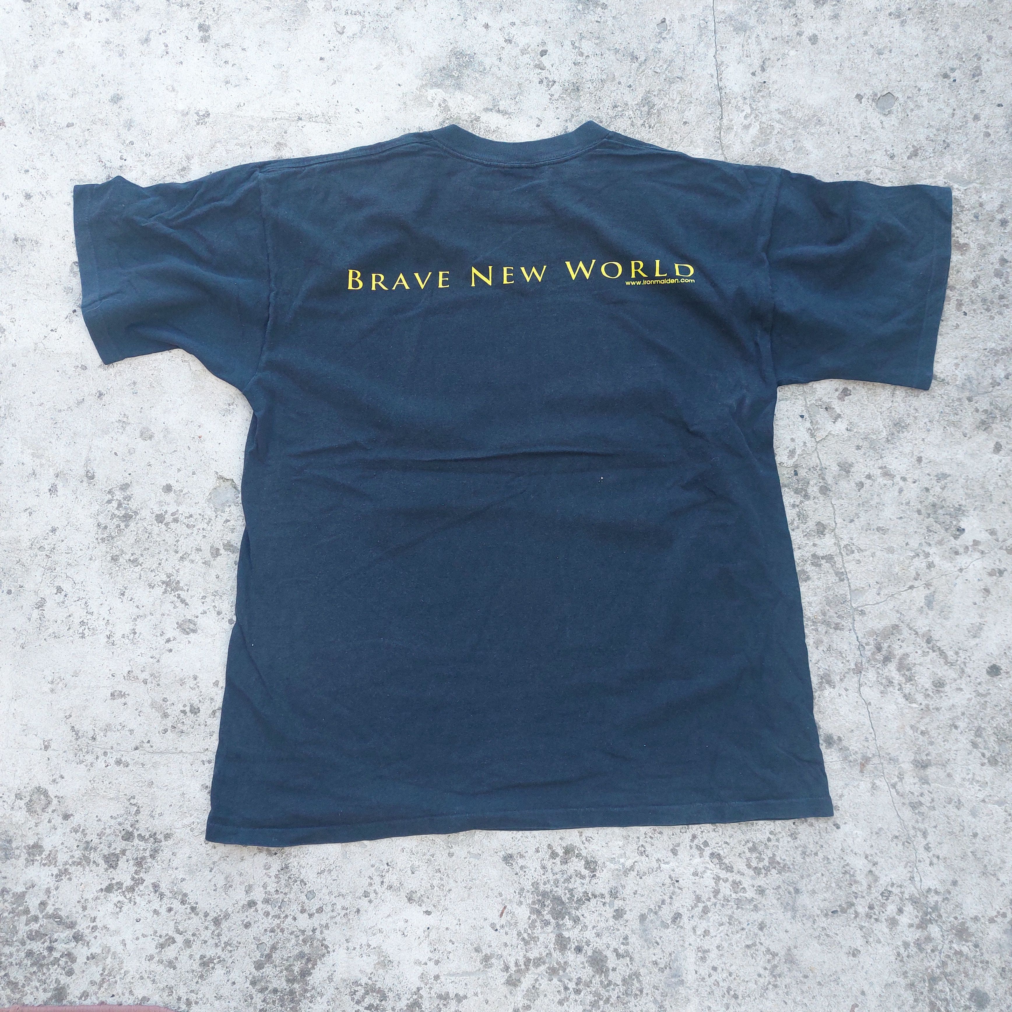 Band Tees × Iron Maiden × Vintage iron maiden brave new world 2000 vintage tshirt Size US XL / EU 56 / 4 - 7 Thumbnail