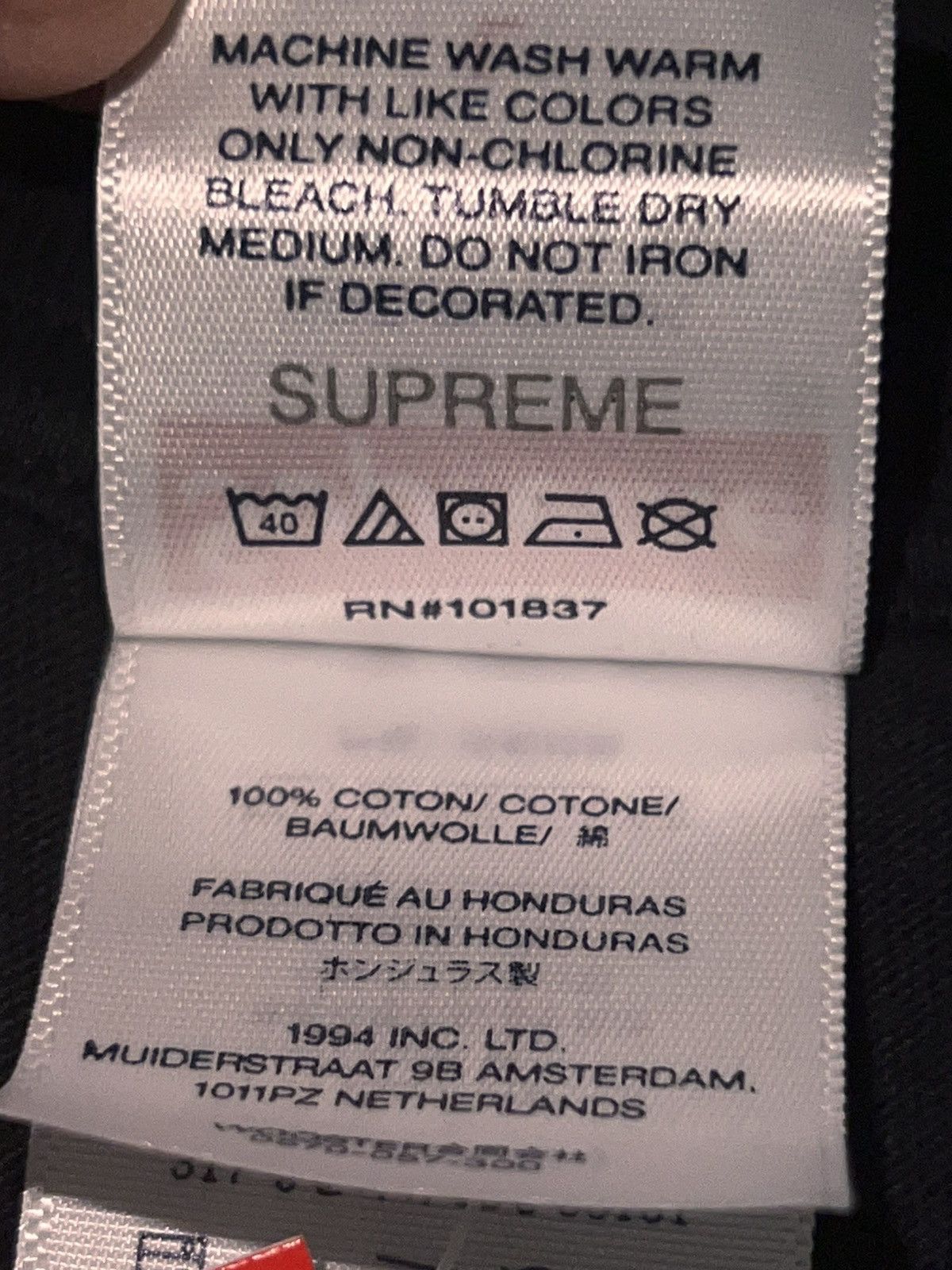 Supreme L Supreme Dean Blunt Tee Black photo 2025 box logo Size US L / EU 52-54 / 3 - 19 Thumbnail