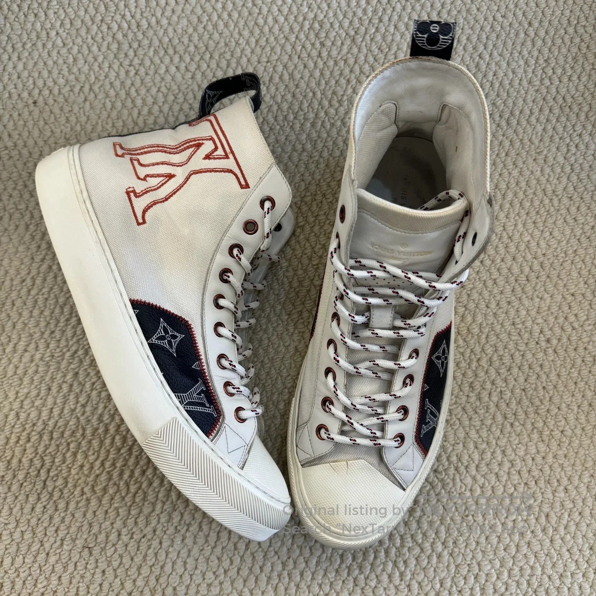 Louis Vuitton louis vuitton tattoo monogram high-top sneakers. Size US 7 / EU 40 - 9 Thumbnail