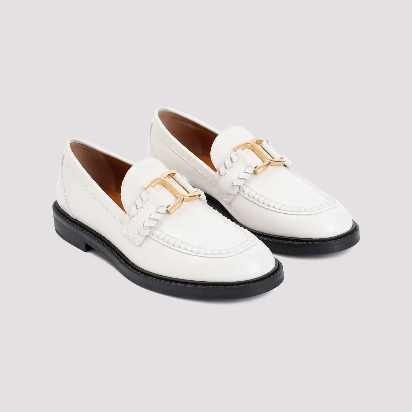 Chloe o1loc1c0425 CHC23 Marcie Loafers in Eggshell Size US 8 / IT 38 - 3 Thumbnail