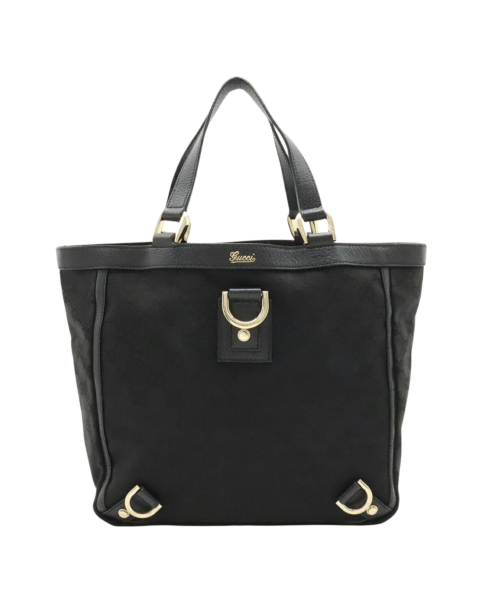 image of Gucci Black Canvas Practical Bag, Women's