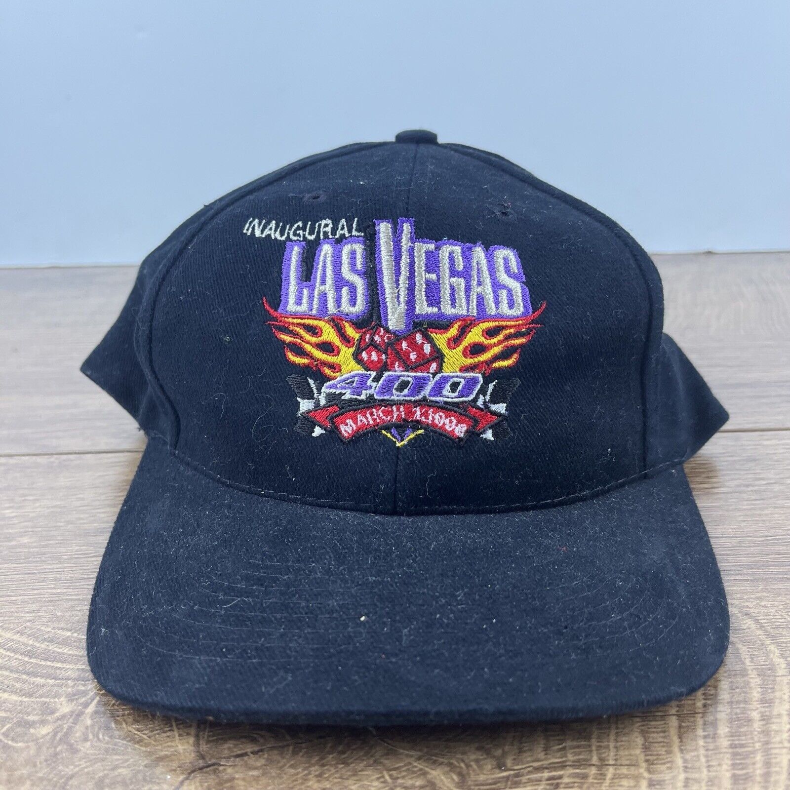 Other Las Vegas 400 Hat March 1998 Hat Black Hat Adjustable Black Size ONE SIZE - 2 Thumbnail