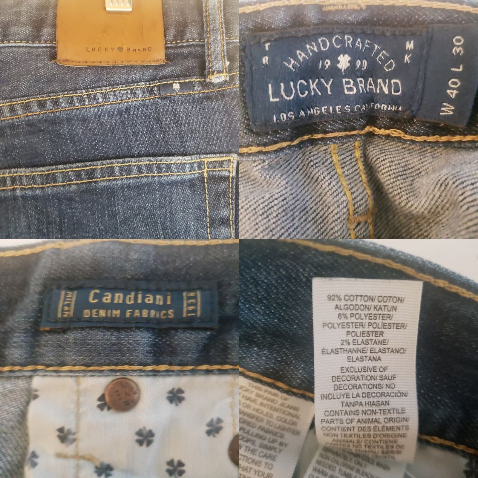 Lucky Brand Lucky Brand 363 Vintage Straight Jeans - Medium Wash - 40x25 - Denim Flex - Men Size US 40 / EU 56 - 9 Thumbnail