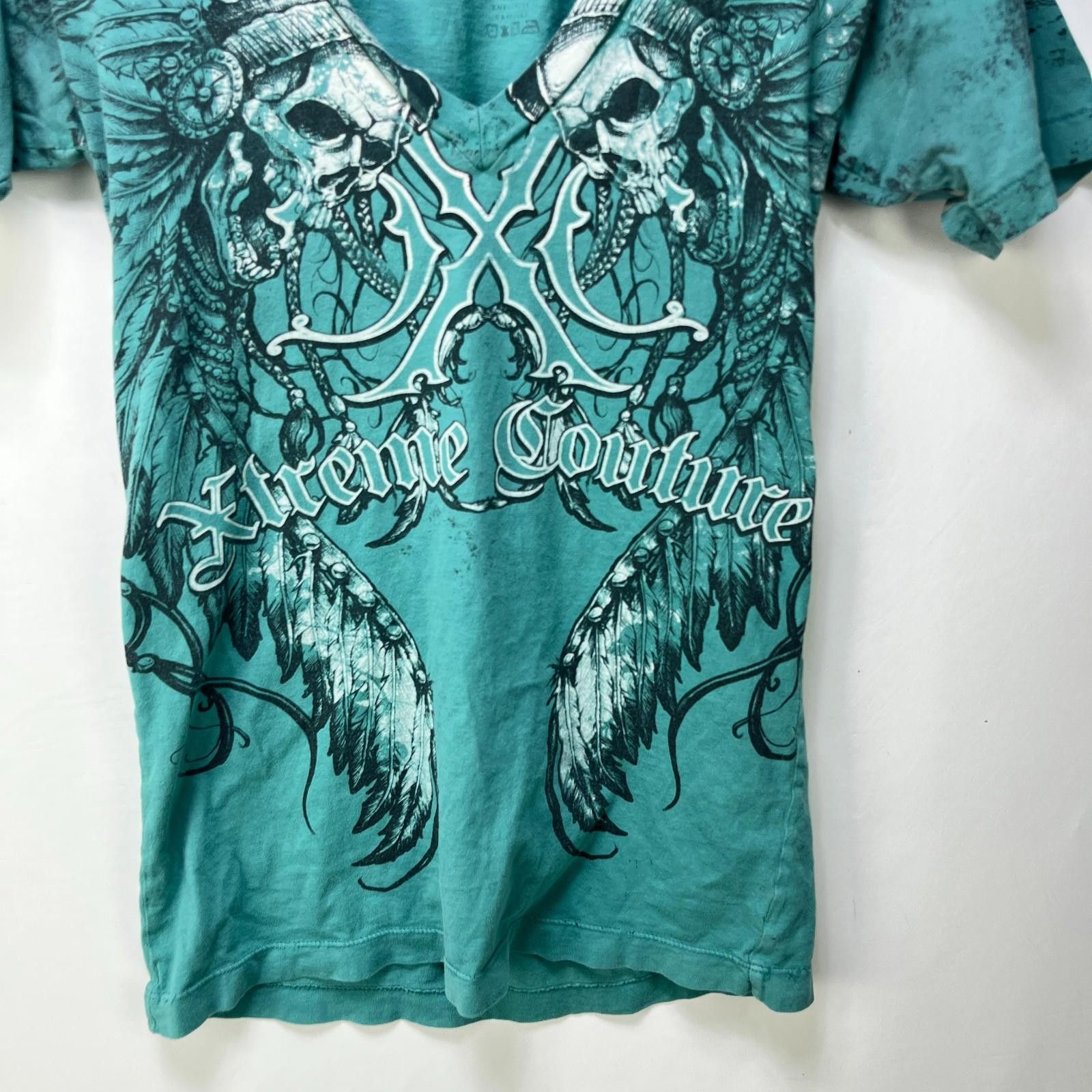 Vintage Vintage Extreme Couture Y2K Shirt MMA Womens Medium Size M / US 6-8 / IT 42-44 - 2 Thumbnail
