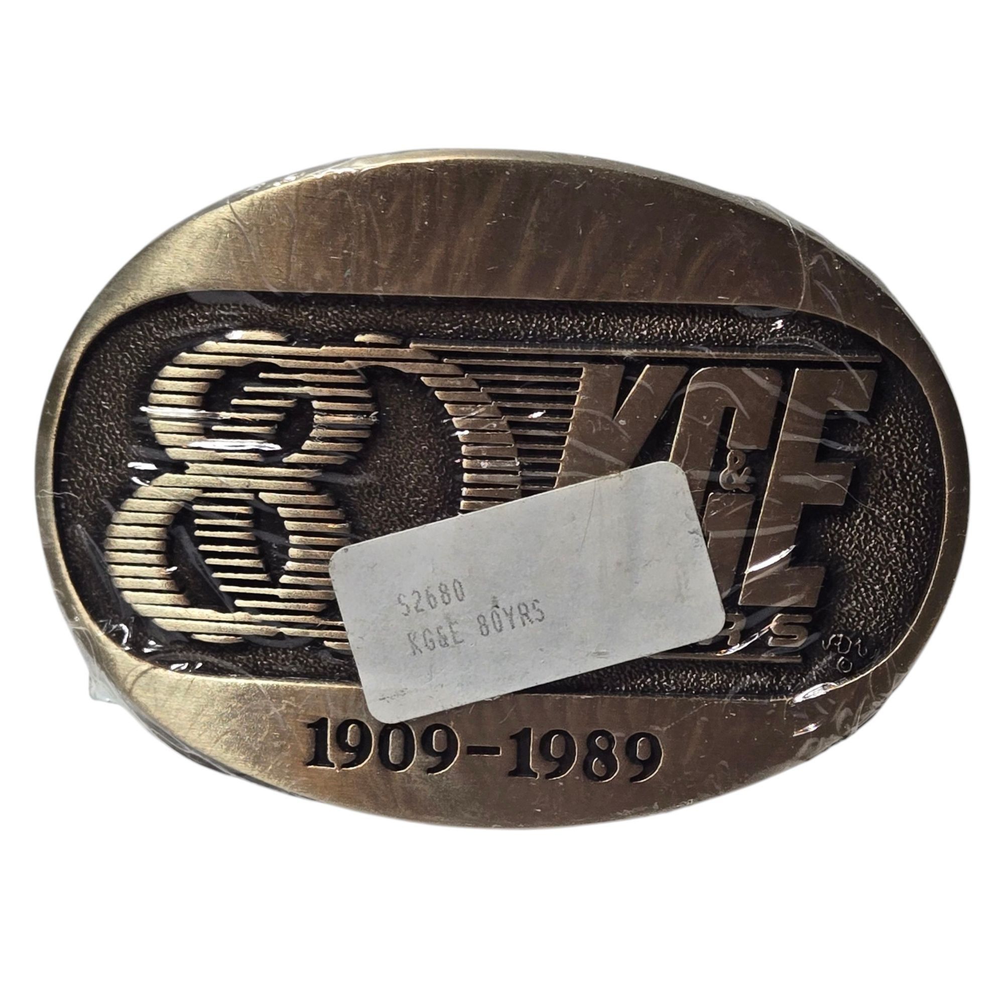 Other Kansas Gas And Electric KGE Belt Buckle NOS KS 80 Years 1989 Size ONE SIZE - 7 Thumbnail