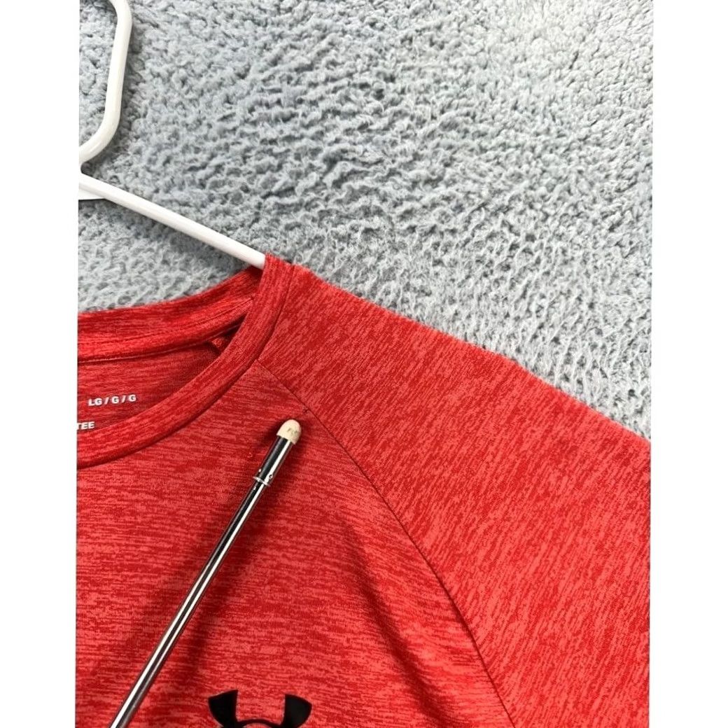 Under Armour Under Armour Shirt Mens Large Red The Tech Tee HeatGear Athletic Raglan Sleeve Size US L / EU 52-54 / 3 - 6 Thumbnail