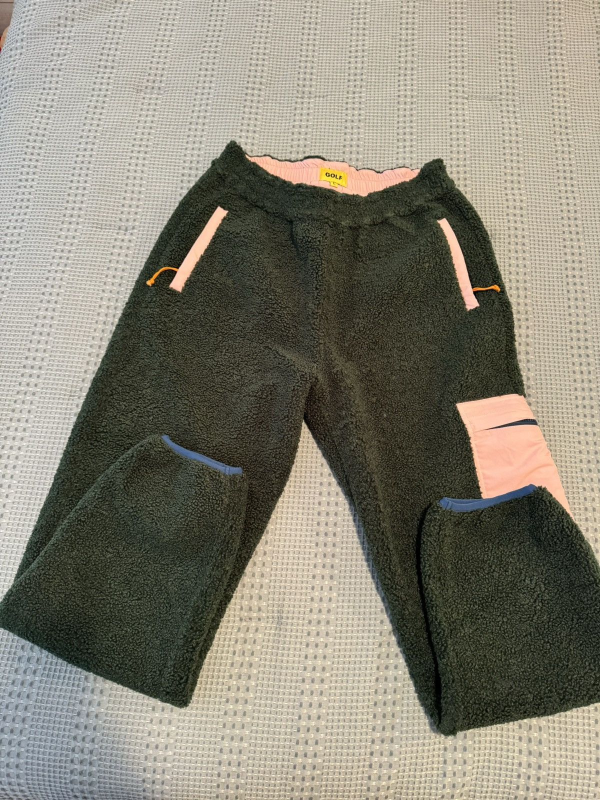 image of Golf Wang Cargo Sweatpants in Forest Green, Men's (Size 34)