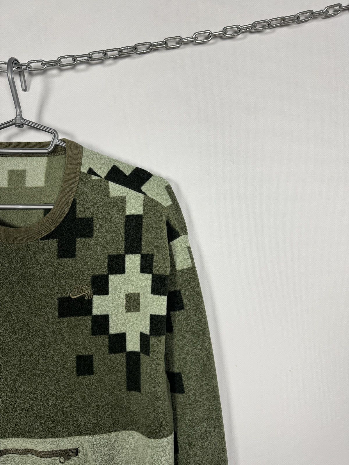 Nike Nike SB Pixel Camo Fleece Sweatshirt Green Pullover Size S Size US S / EU 44-46 / 1 - 2 Thumbnail