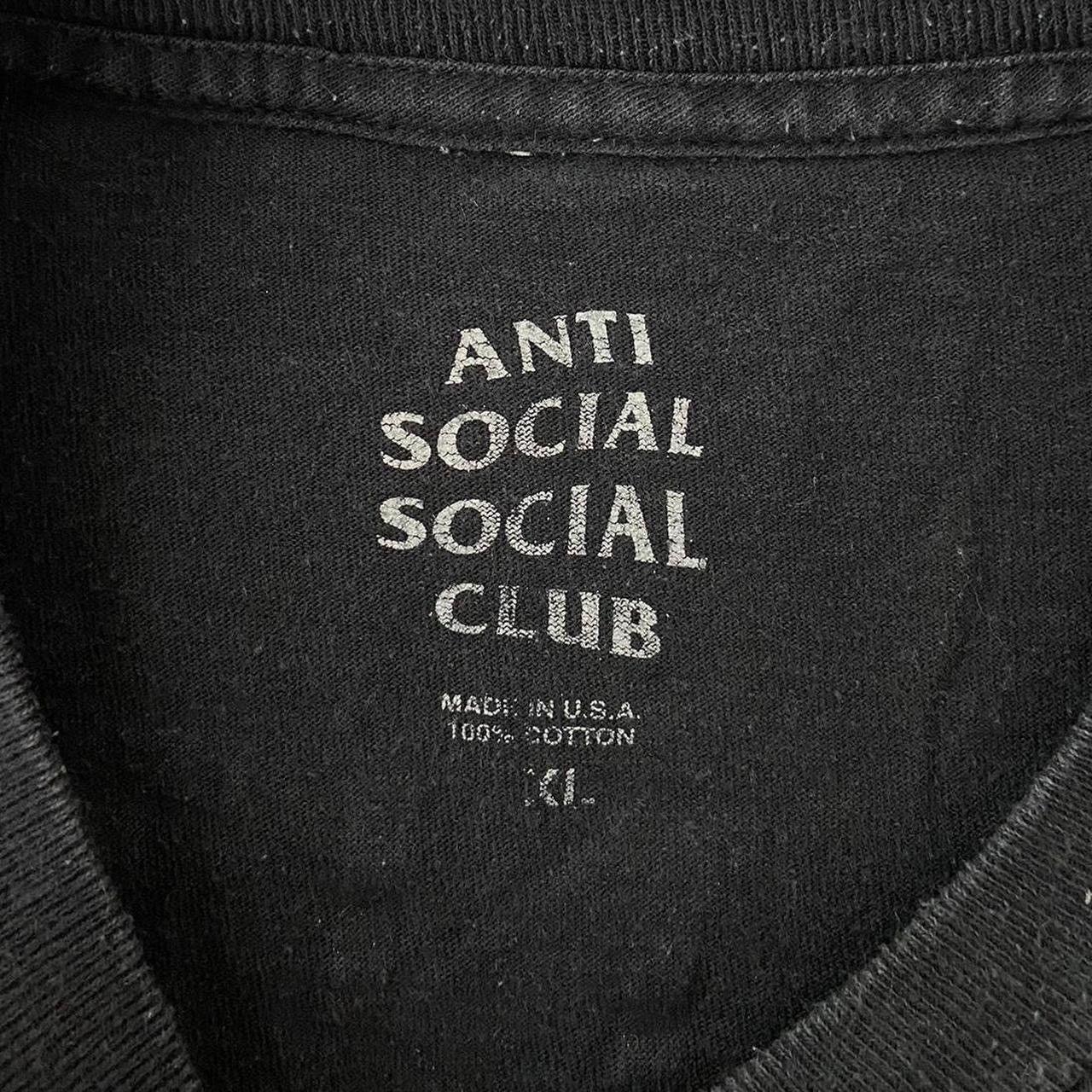 Anti Social Social Club Anti Social Social Club Fulfilled Graphics Black Tee Shirt Size US XL / EU 56 / 4 - 4 Thumbnail