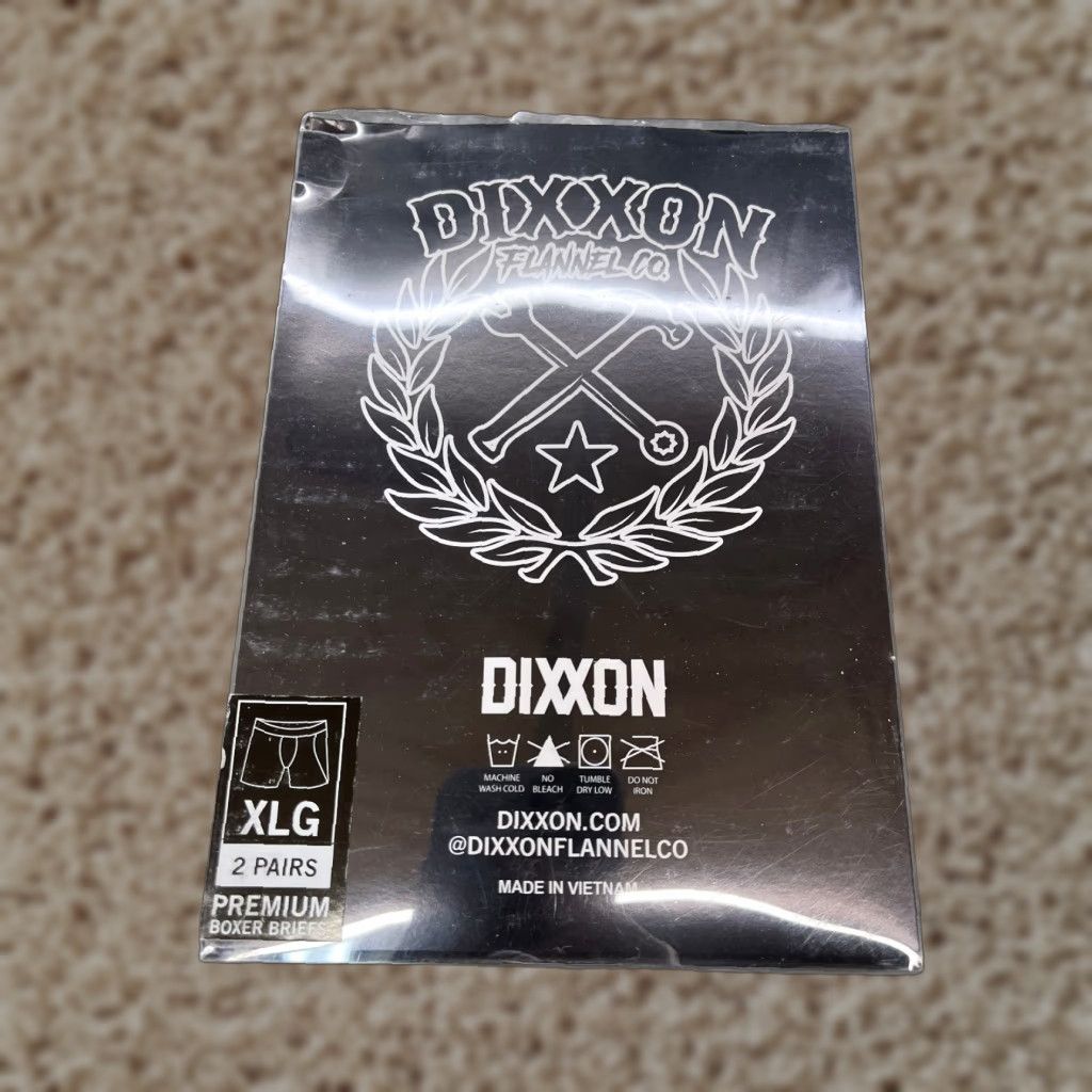 Vintage Dixxon Boxer Briefs Men XL Black Two Pack Punk Skull Motorcycle Breathable Lightweight Stretch Underwear Shirt? Size 46R - 1 Thumbnail