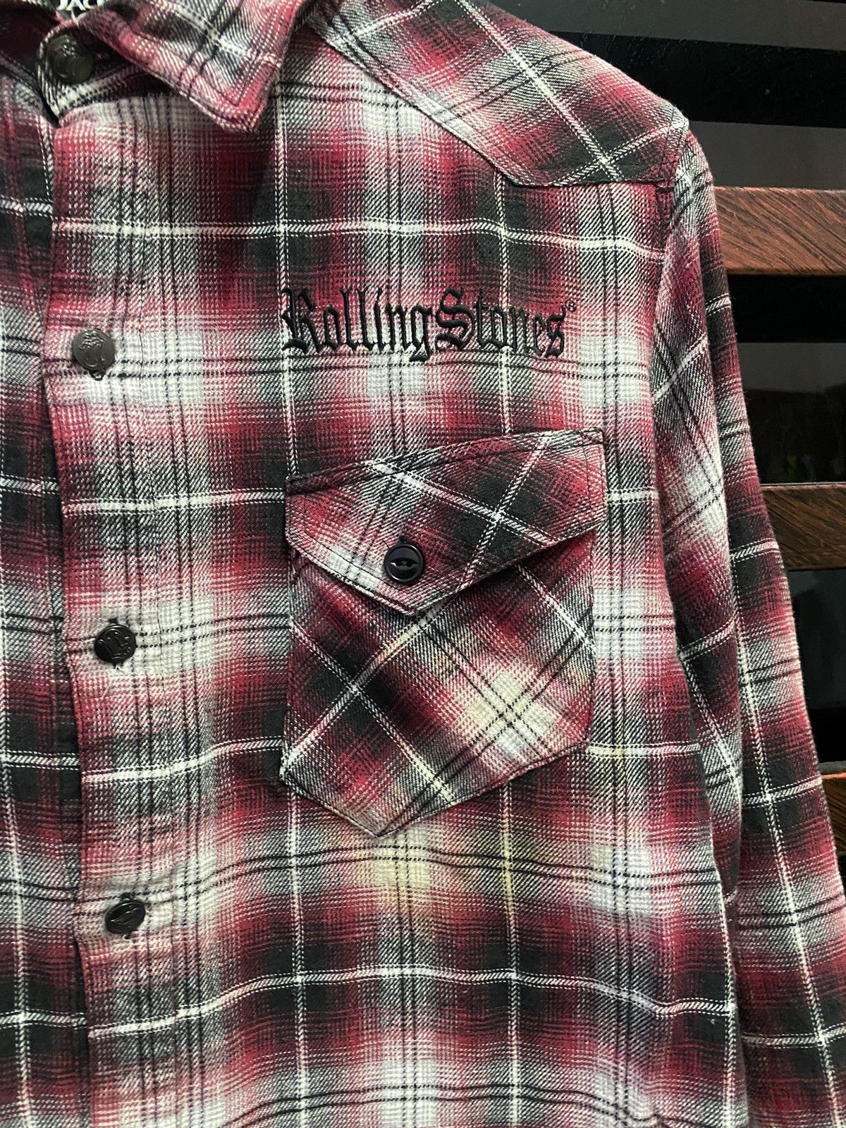Band Tees Vintage Y2K The Rolling Stones Button Ups Shirt By Jack Rose Size M / US 6-8 / IT 42-44 - 5 Thumbnail