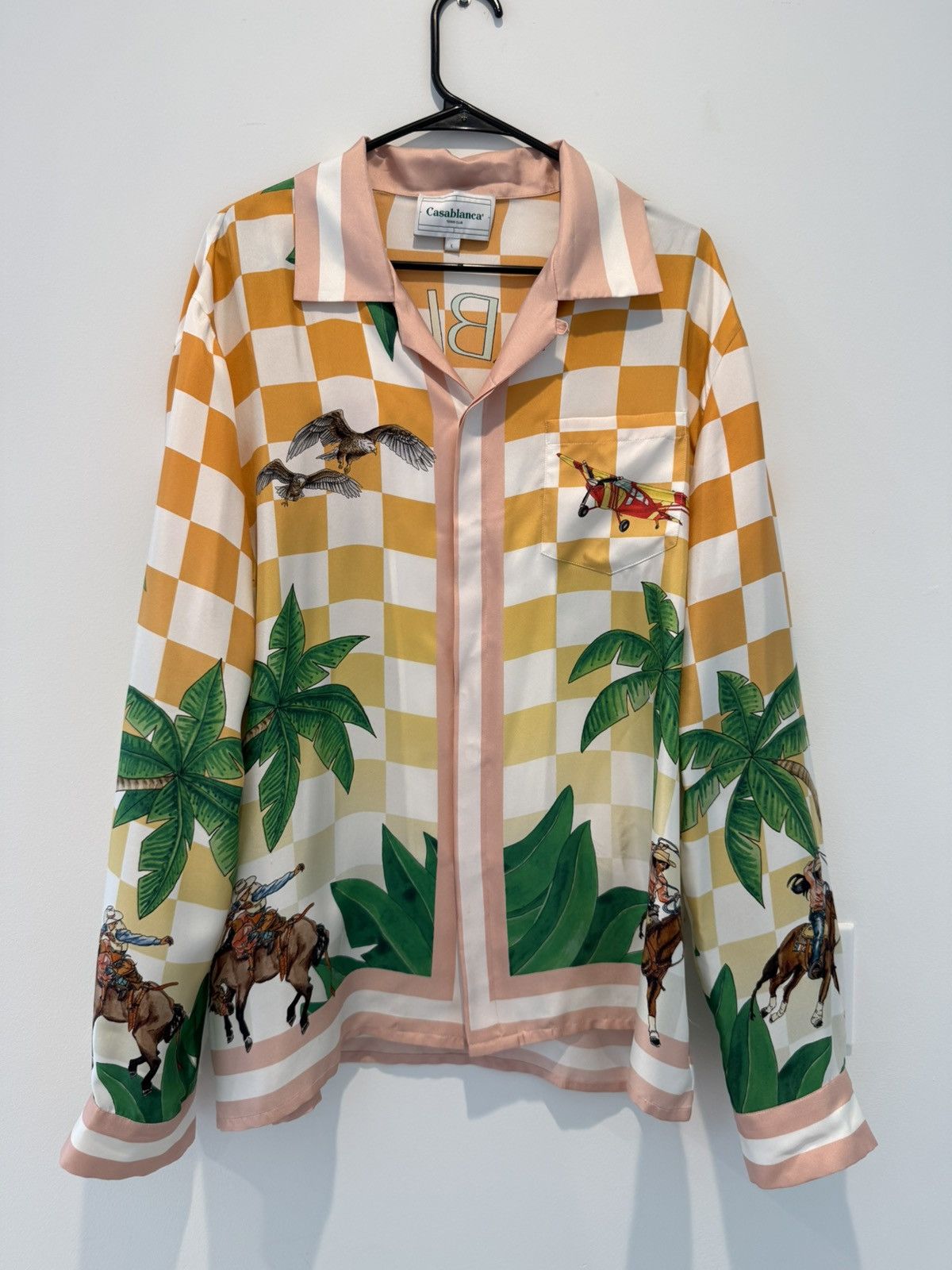 Casablanca Casablanca Tennis Club Silk Shirt – Size L Size US L / EU 52-54 / 3 - 1 Thumbnail