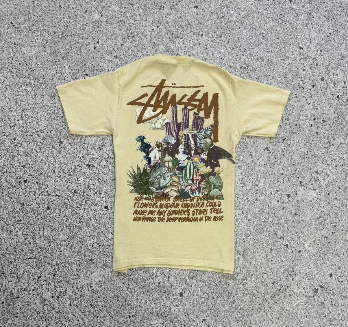 Stussy × Vintage Vintage 90’s Stussy Psychedelic Made In USA T-Shirt Y2K Hype Size US S / EU 44-46 / 1 - 4 Thumbnail