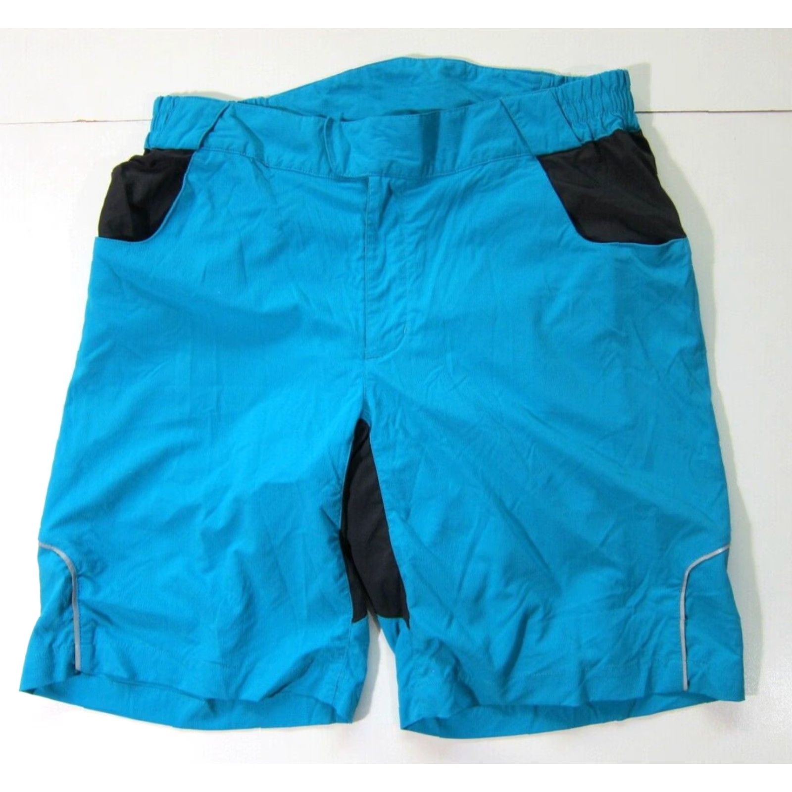 Vintage Shimano Blue Stretched Lined Removable Padded Cycling Bike Short Women Medium Size 32" / US 10 / IT 46 - 8 Thumbnail