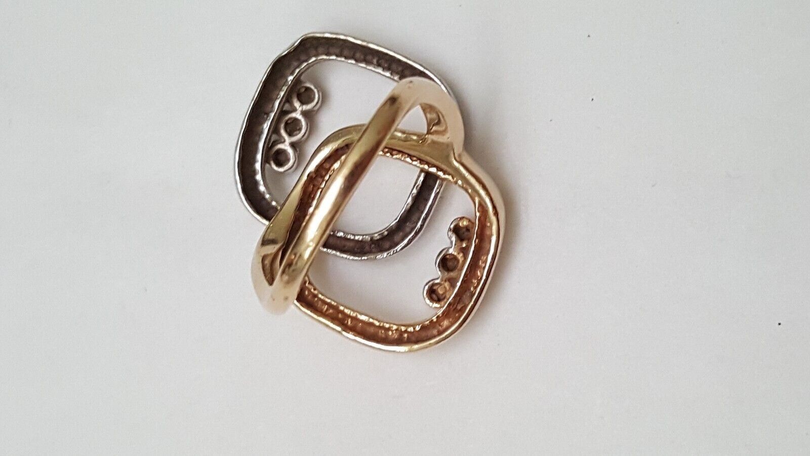 Other Amazing Art Deco 14k Yellow & White Gold .50ct Diamonds Ring Size ONE SIZE - 5 Thumbnail