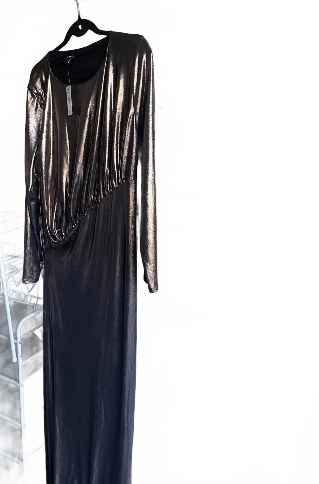 Express Express Metallic Long Sleeve Dress - XL Size XL / US 12-14 / IT 48-50 - 1 Thumbnail