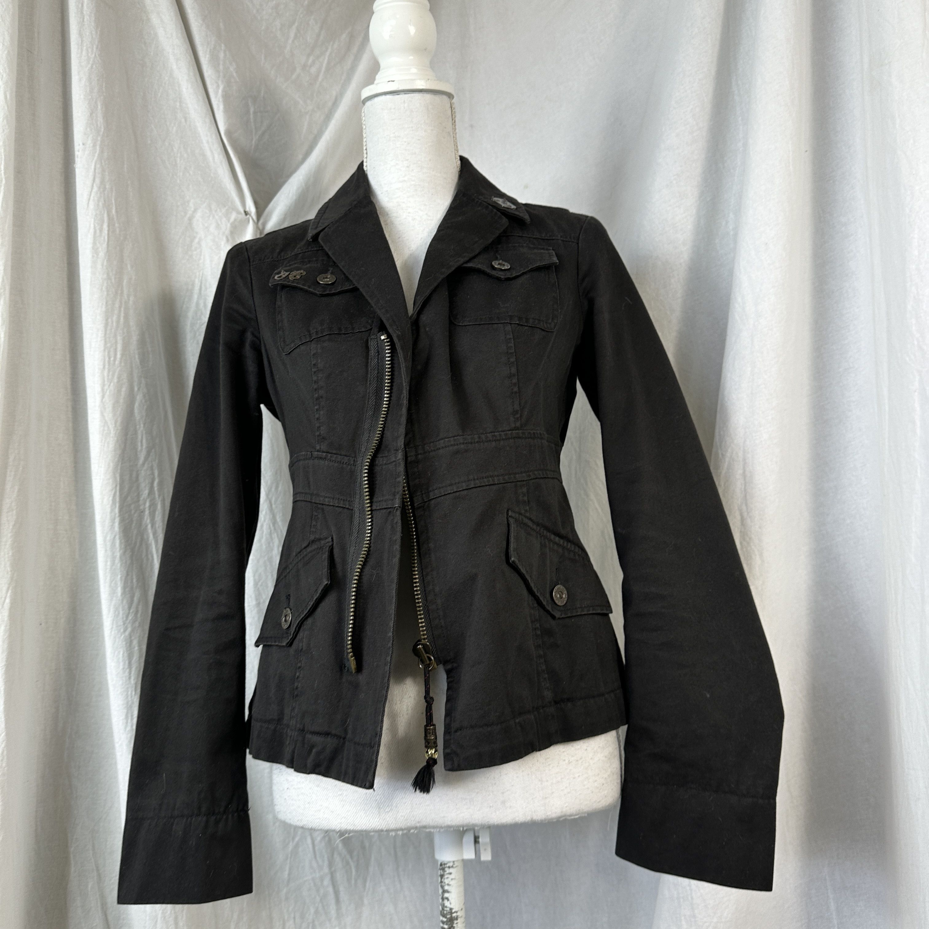 Diesel × Vintage Vintage Diesel Asymmetrical Zip Woman's Jacket Size M / US 6-8 / IT 42-44 - 4 Thumbnail
