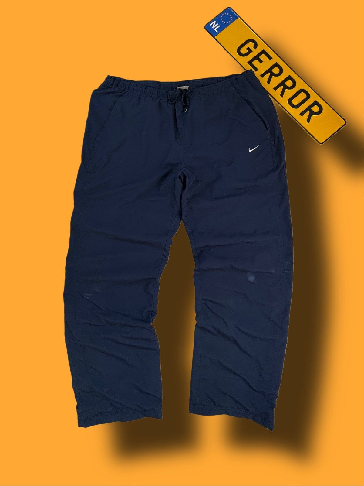 Nike × Vintage NIKE VINTAGE BASIC LOGO OVERSIZE BAGGY PANTS Size US 34 / EU 50 - 1 Thumbnail
