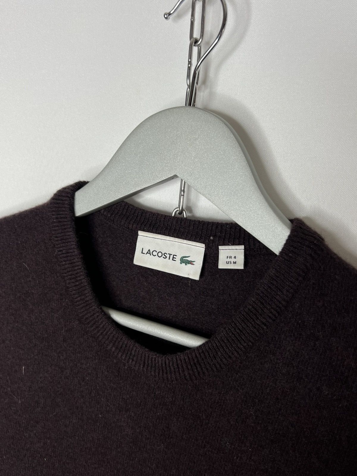 Lacoste 🐊 Lacoste Luxury Pure New Wool Sweater Jumper Pullover 🐊 Size US M / EU 48-50 / 2 - 4 Thumbnail