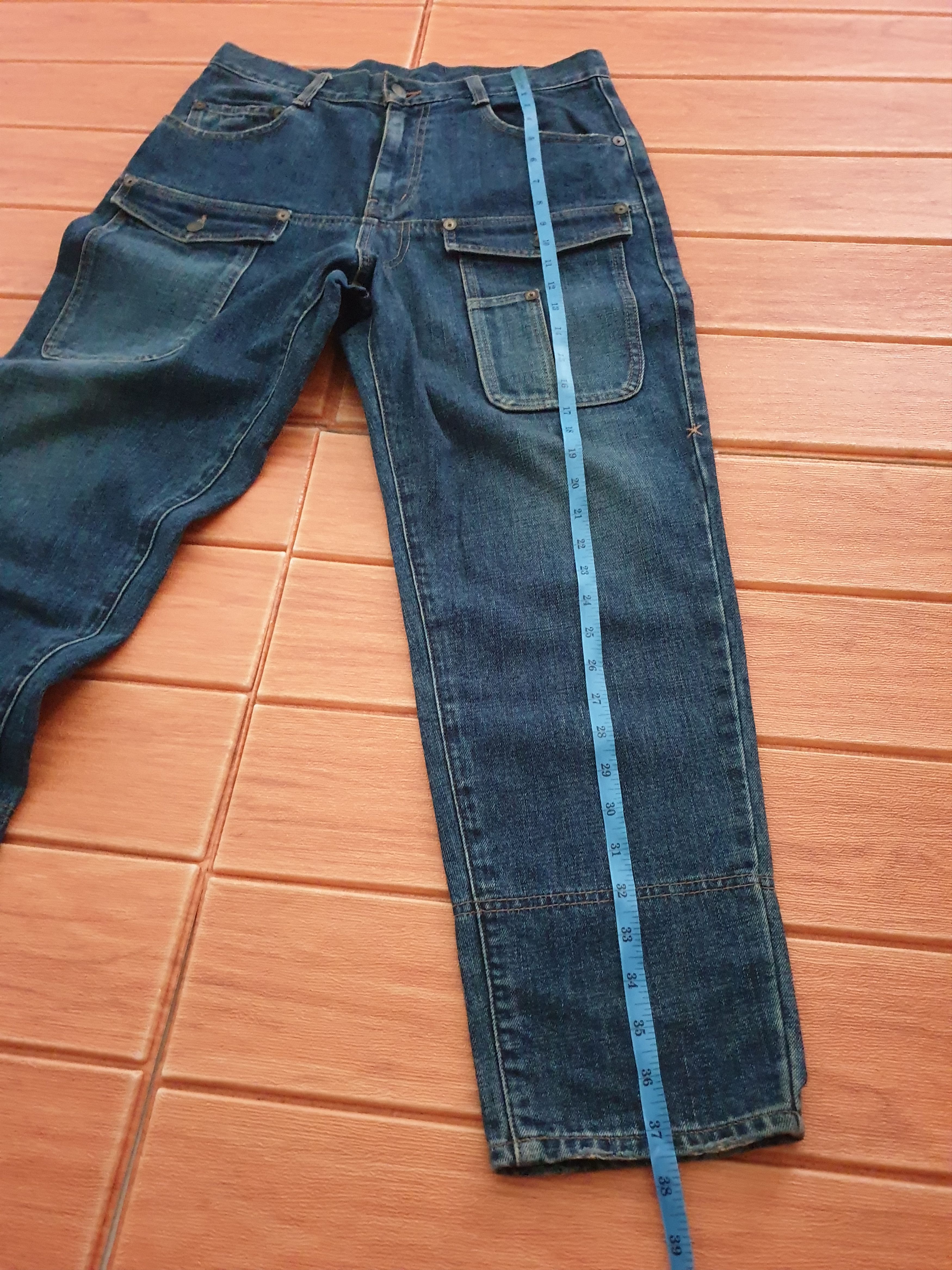 Issey Miyake 💥Frapbois Issey Miyake Japanese brand denim pant Size US 31 - 10 Thumbnail