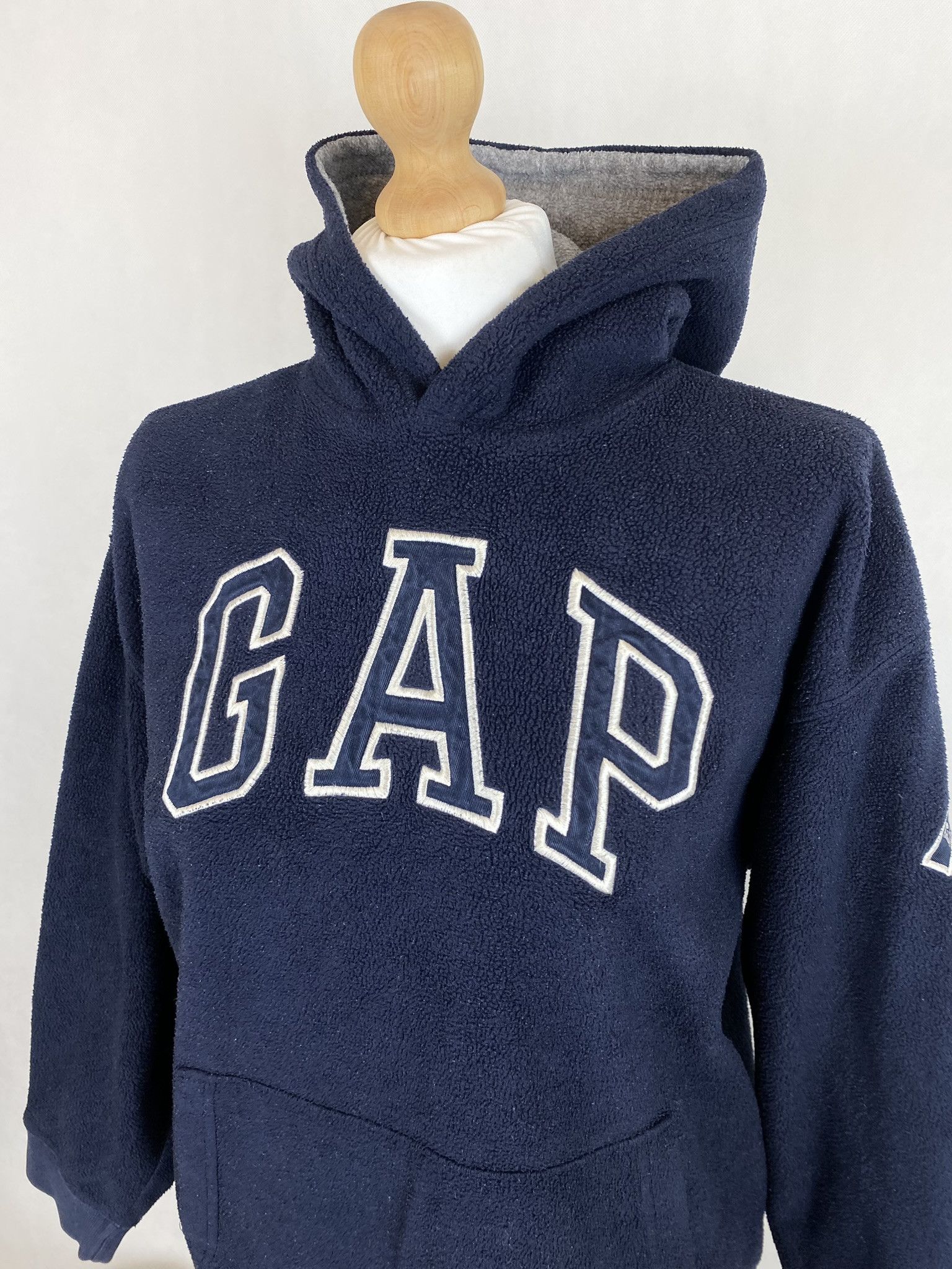 Gap × Vintage GAP fleece hoodie big logo spellout Size US M / EU 48-50 / 2 - 3 Thumbnail