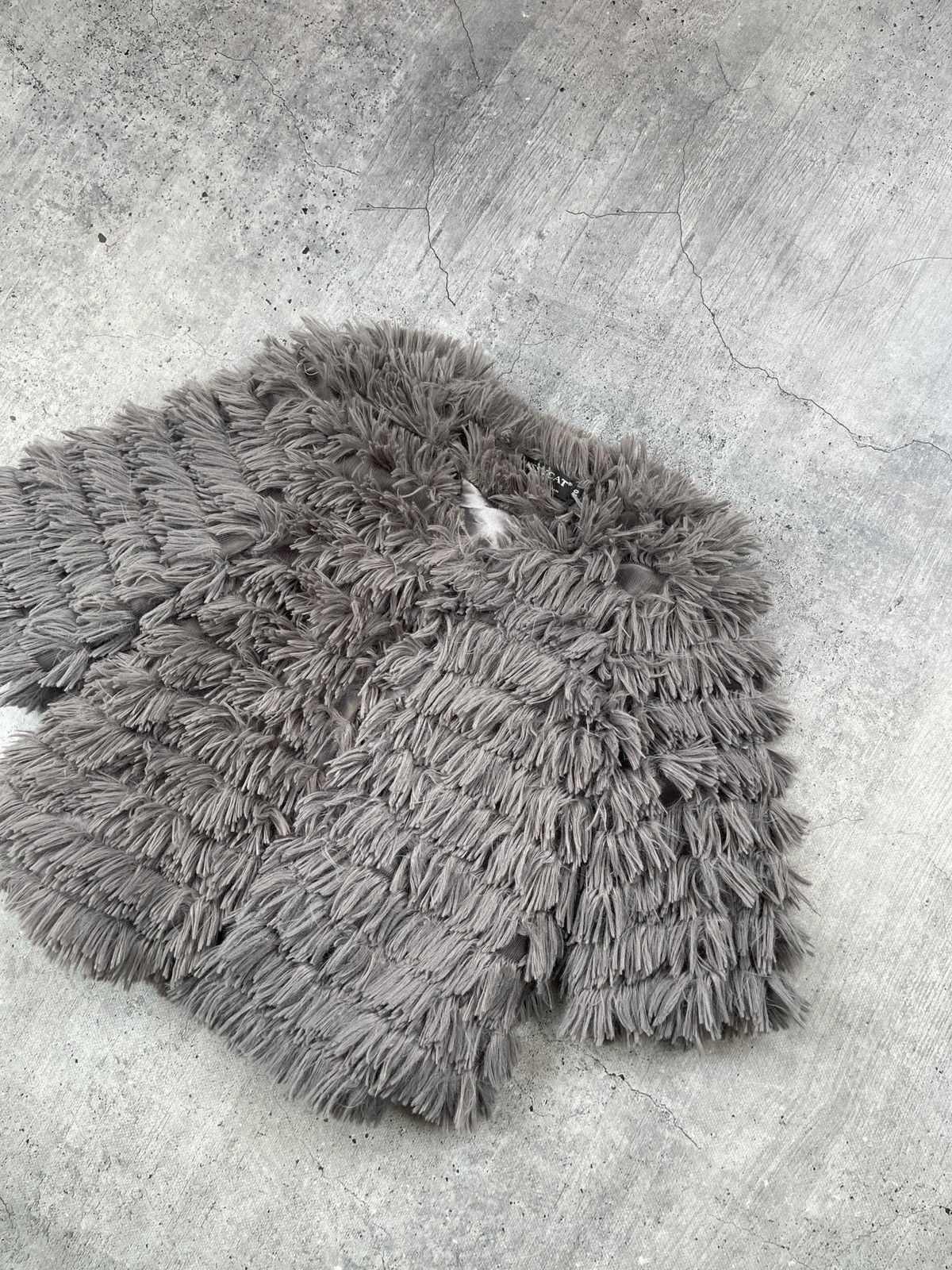 Hysteric Glamour × If Six Was Nine 💥HYPE Varsity Mohair Fuzzy Fluffy Faux Fur Cropped jacket OG Size L / US 10 / IT 46 - 1 Thumbnail