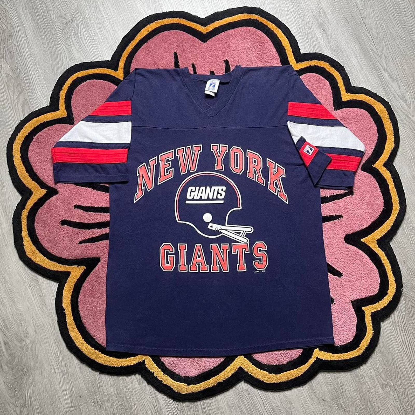 VINTAGE 90s New York Giants NFL Logo 7 T-Shirt sz Large Men Adult – Waybach  Vintage