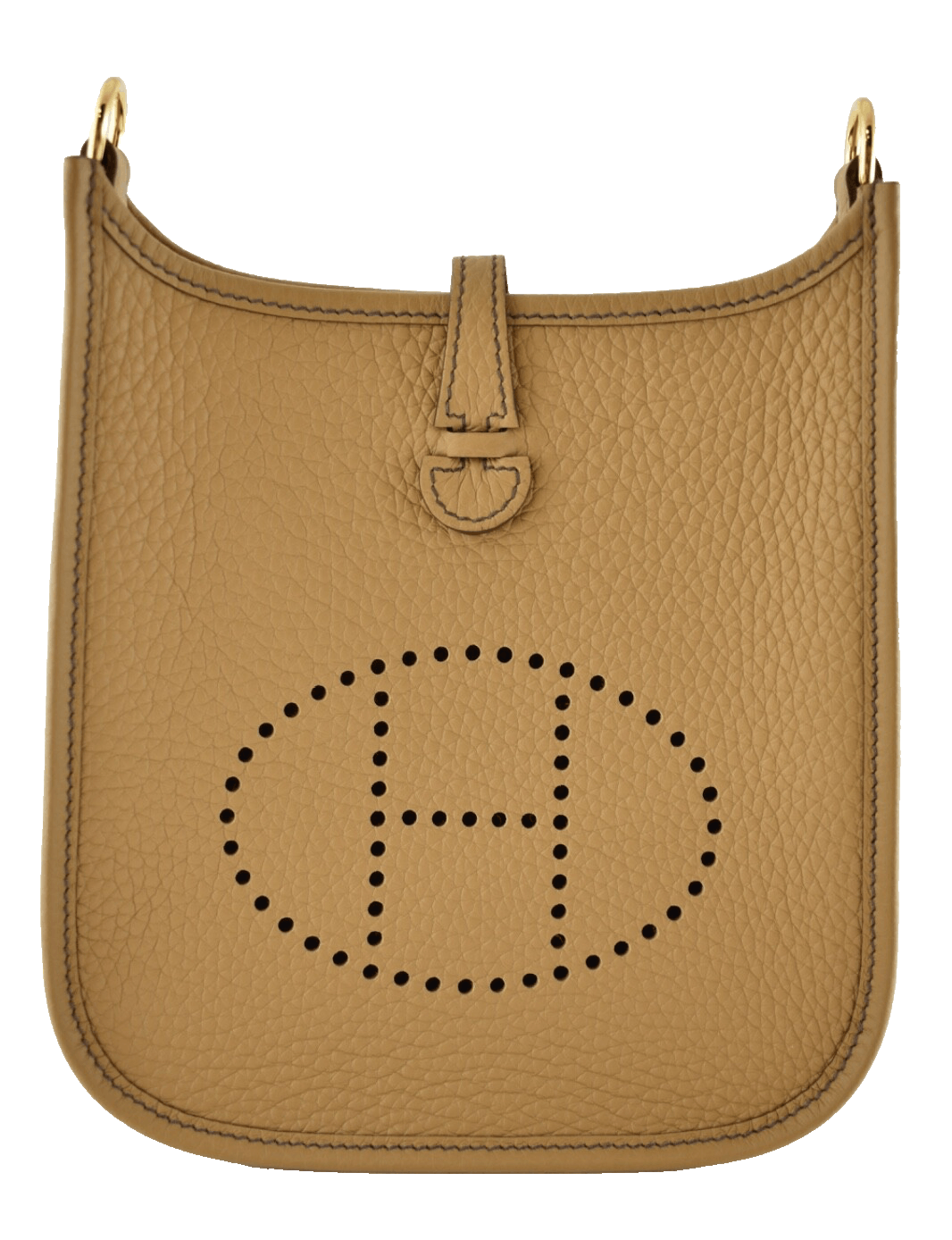 Hermes Mini Evelyne 16 Tpm Biscuit Camel Gold Shoulder Bag, Women's