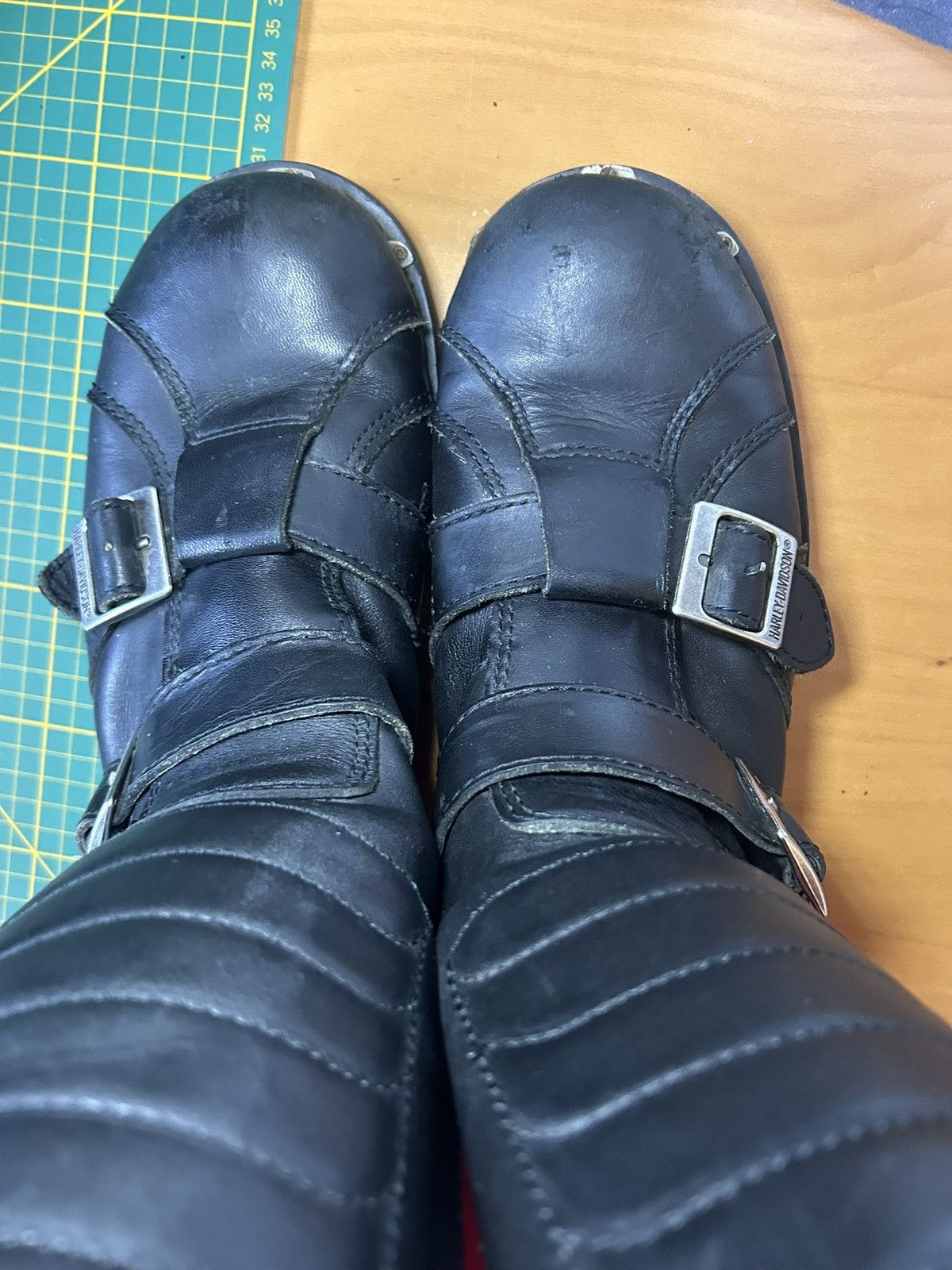 Harley Davidson Vintage Harley Davidson “Defender” moto boots Size US 11.5 / EU 44-45 - 20 Thumbnail