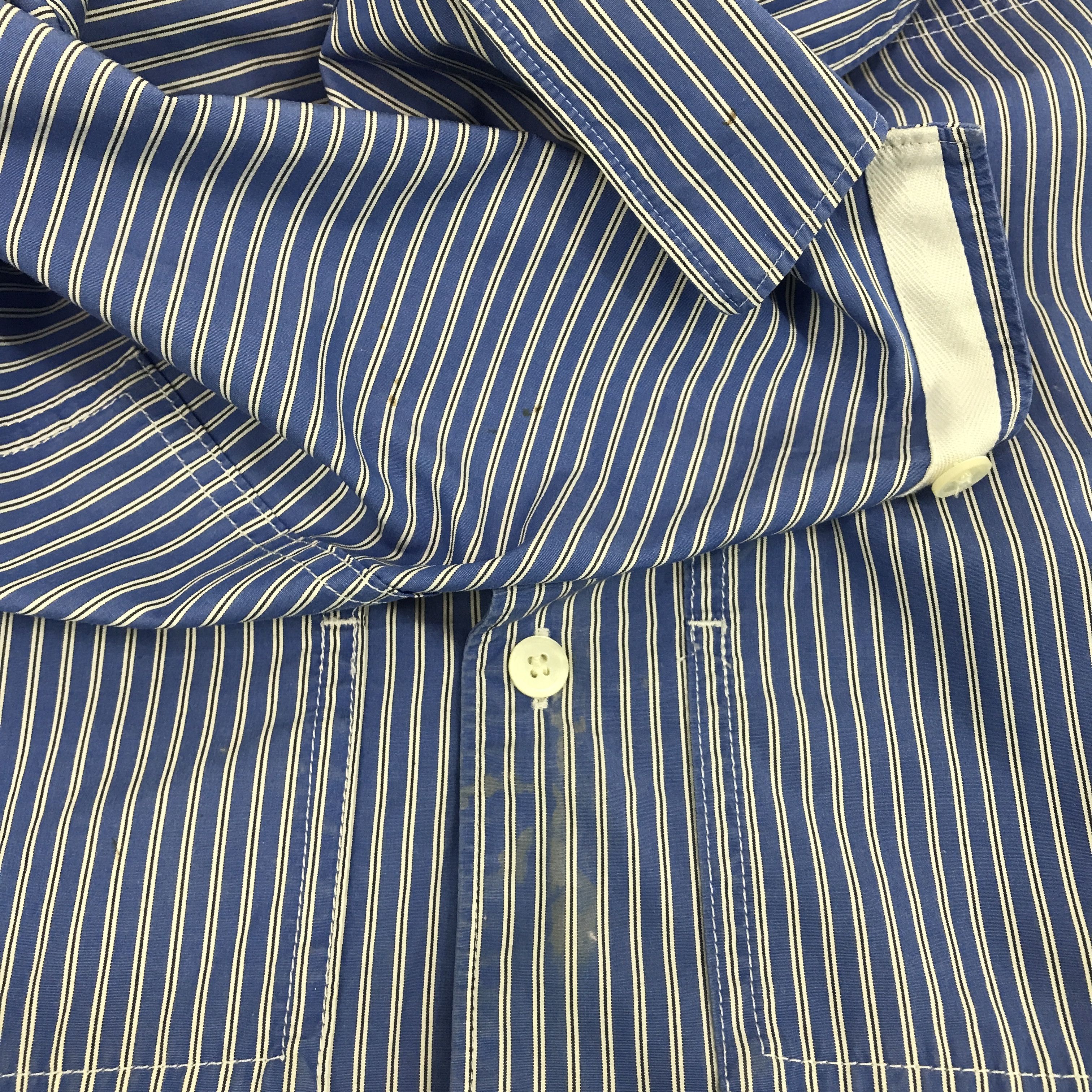 Japanese Brand × Jil Sander × Uniqlo JIL SANDER X UNIQLO STRIPED UP BUTTON JACKET Size US L / EU 52-54 / 3 - 10 Thumbnail