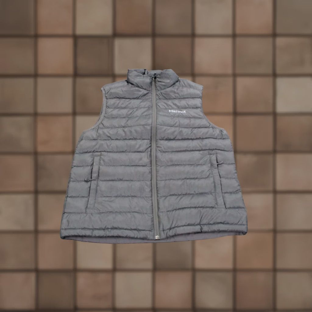 Marmot Marmot Vest Jacket Mens M Gray Down Quilted Puffer Outdoors Hiking 700 Fill Zip Full Zip Insulated Wind-Resistant Puffer Jacket Mens Size US M / EU 48-50 / 2 - 1 Thumbnail