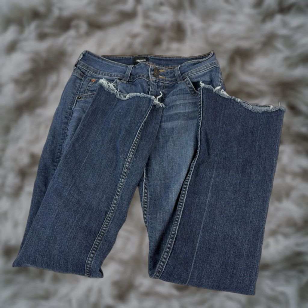 Hudson Hudson Jeans Womens Bootcut Jeans 28 Blue Low Rise Stretch Distressed 28x30 Womens Jeans Size 28" / US 6 / IT 42 - 1 Thumbnail