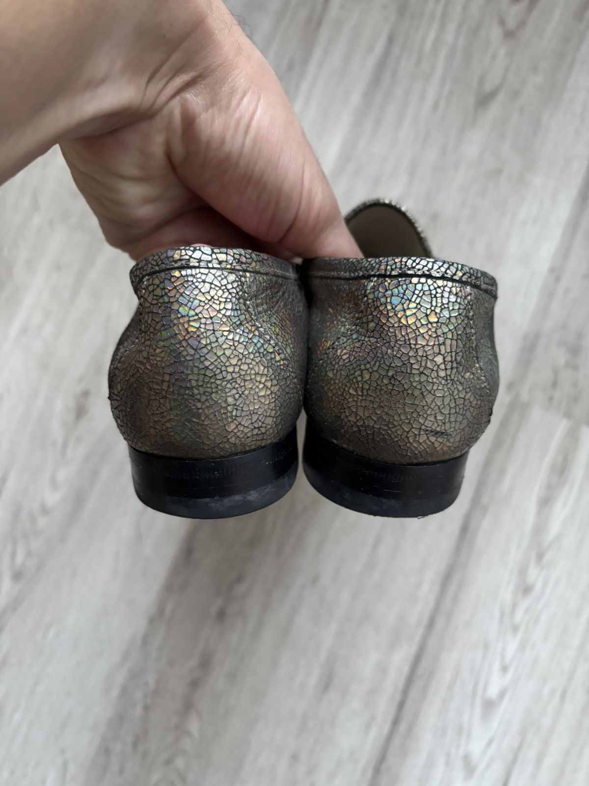 Gucci Gucci Multicolor Foil Leather Horsebit Loafers Women EU 39 Size US 8 / IT 38 - 17 Thumbnail
