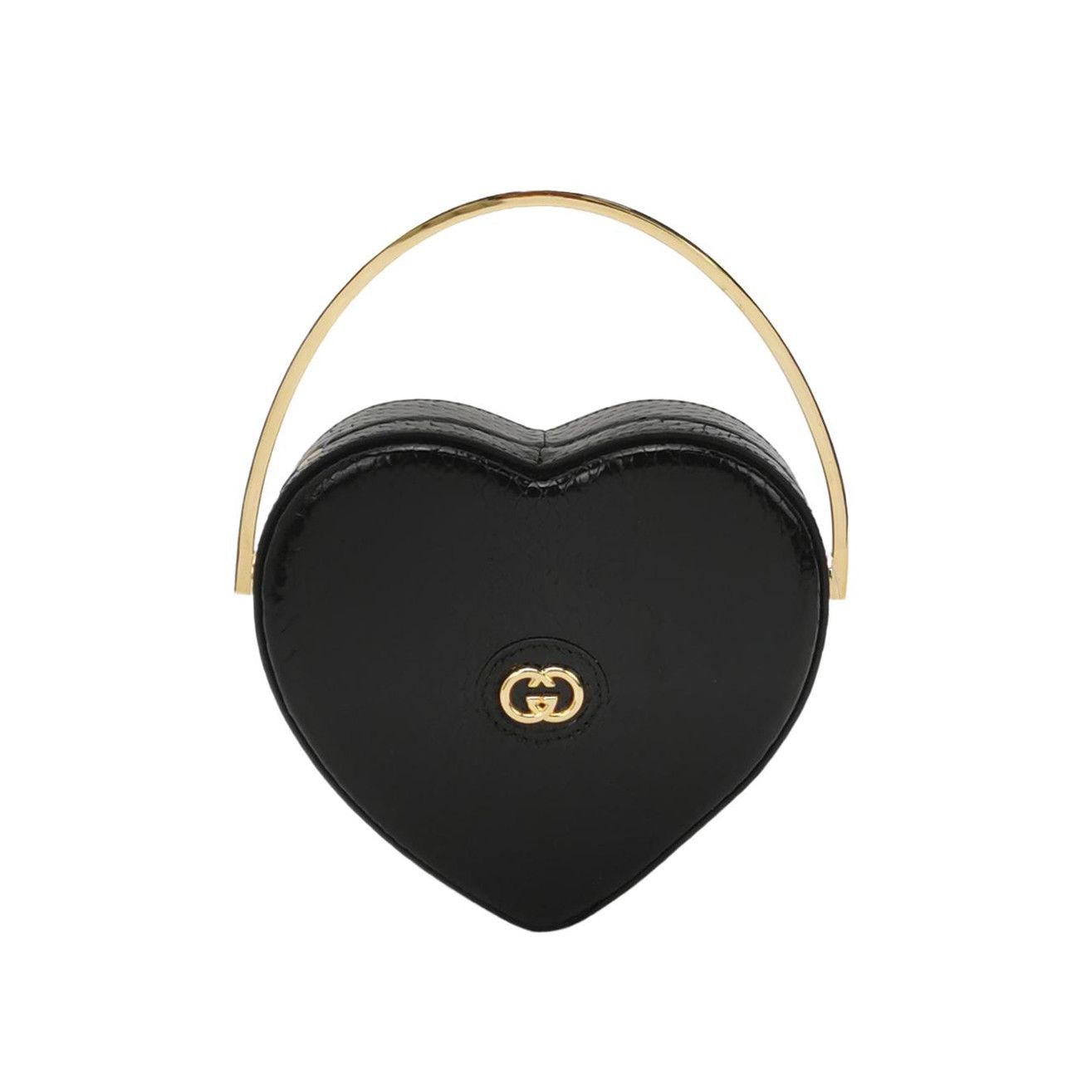 Gucci Gucci Black Snakeskin Broadway Heart Bag ONE SIZE Size ONE SIZE - 1 Thumbnail
