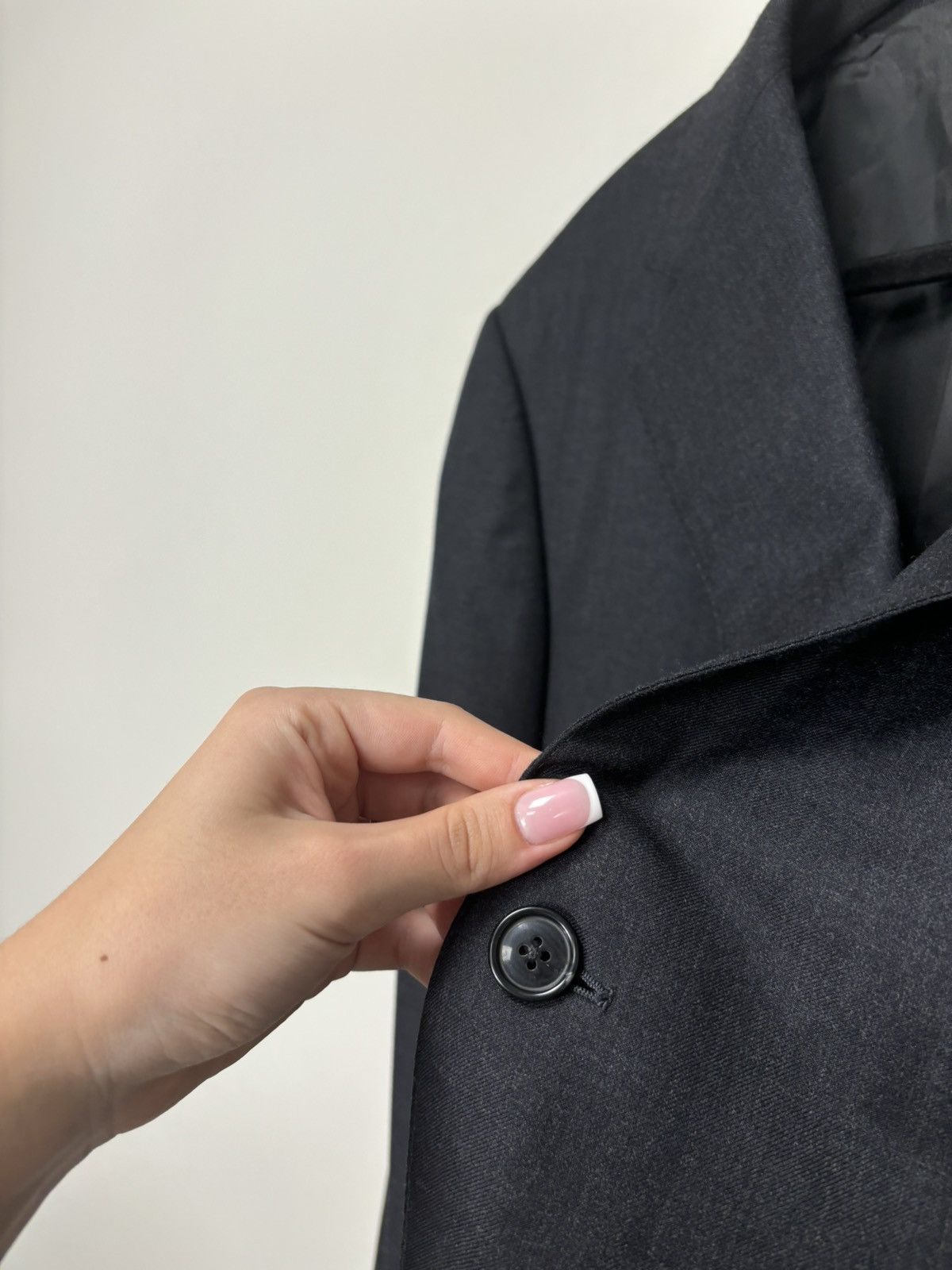 Ermenegildo Zegna Ermenegildo Zegna Men’s Dark Gray Formal Wool Blazer Jacket Size 50L - 8 Thumbnail
